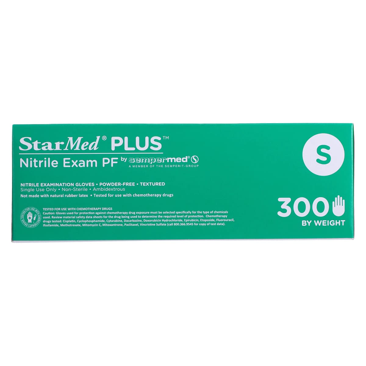 Sempermed StarMed Plus PF Nitrile Exam Gloves, Powder Free, Textured, Small, Purple, 300/Box, SMNP302 thumbnail 6