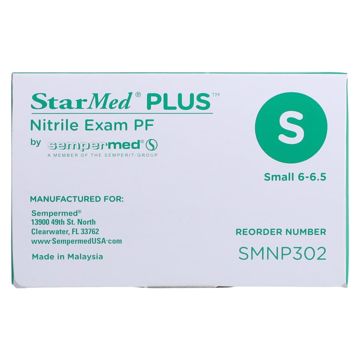Sempermed StarMed Plus PF Nitrile Exam Gloves, Powder Free, Textured, Small, Purple, 300/Box, SMNP302 thumbnail 8