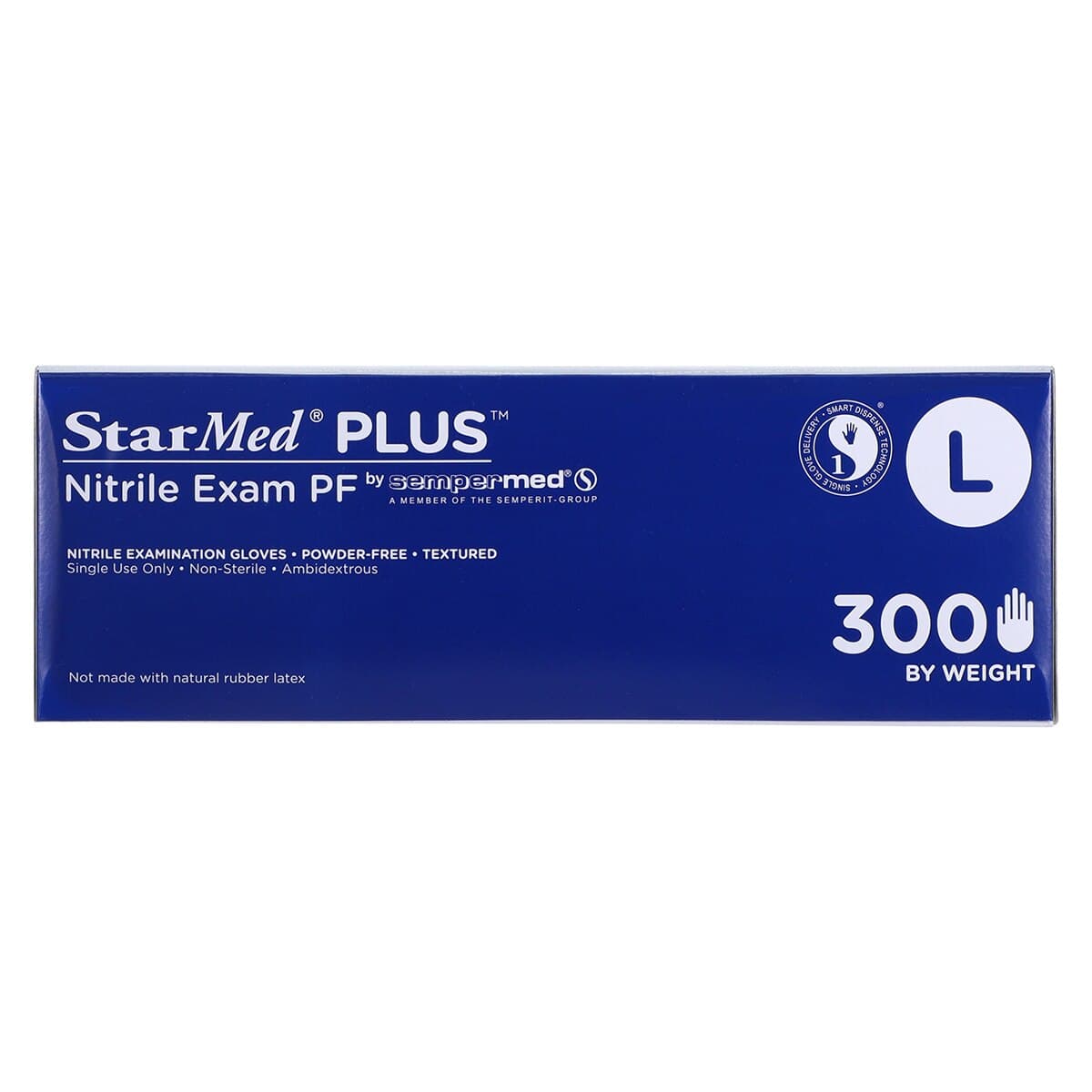 Sempermed StarMed Plus PF Nitrile Exam Gloves, Powder Free, Non-Sterile, Large, Purple, 300/Box, SMNP304 thumbnail 5