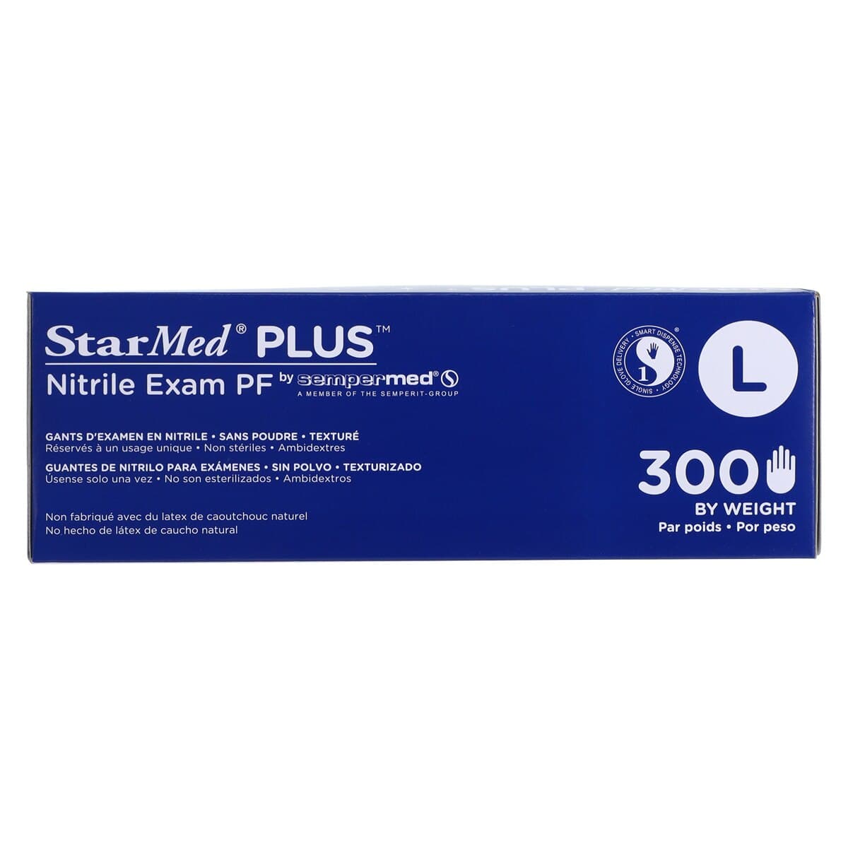 Sempermed StarMed Plus PF Nitrile Exam Gloves, Powder Free, Non-Sterile, Large, Purple, 300/Box, SMNP304 thumbnail 6