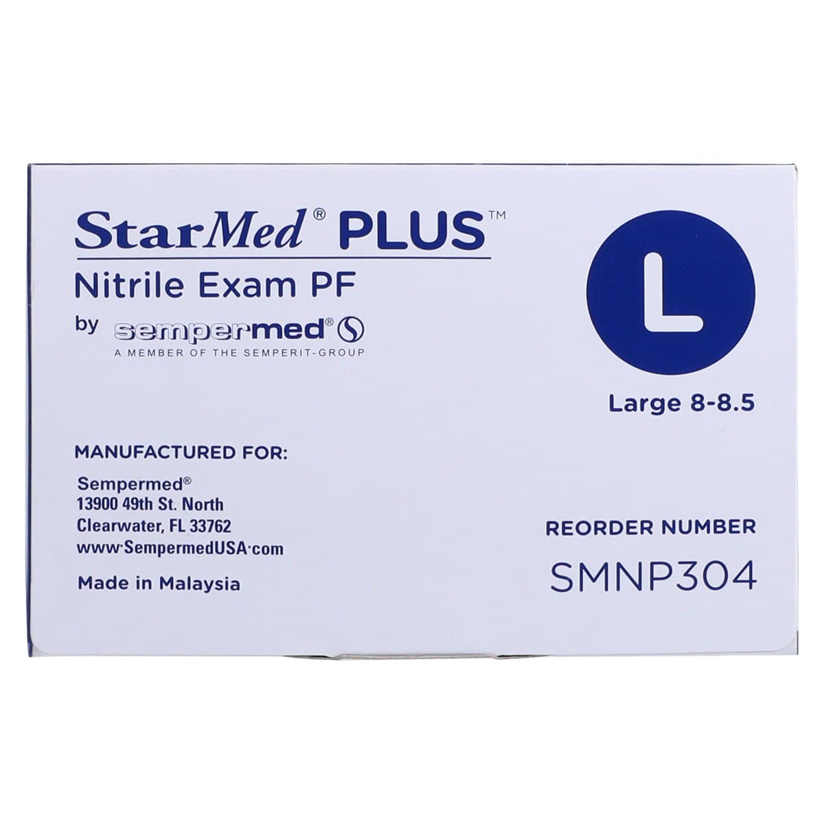 Sempermed StarMed Plus PF Nitrile Exam Gloves, Powder Free, Non-Sterile, Large, Purple, 300/Box, SMNP304 thumbnail 7
