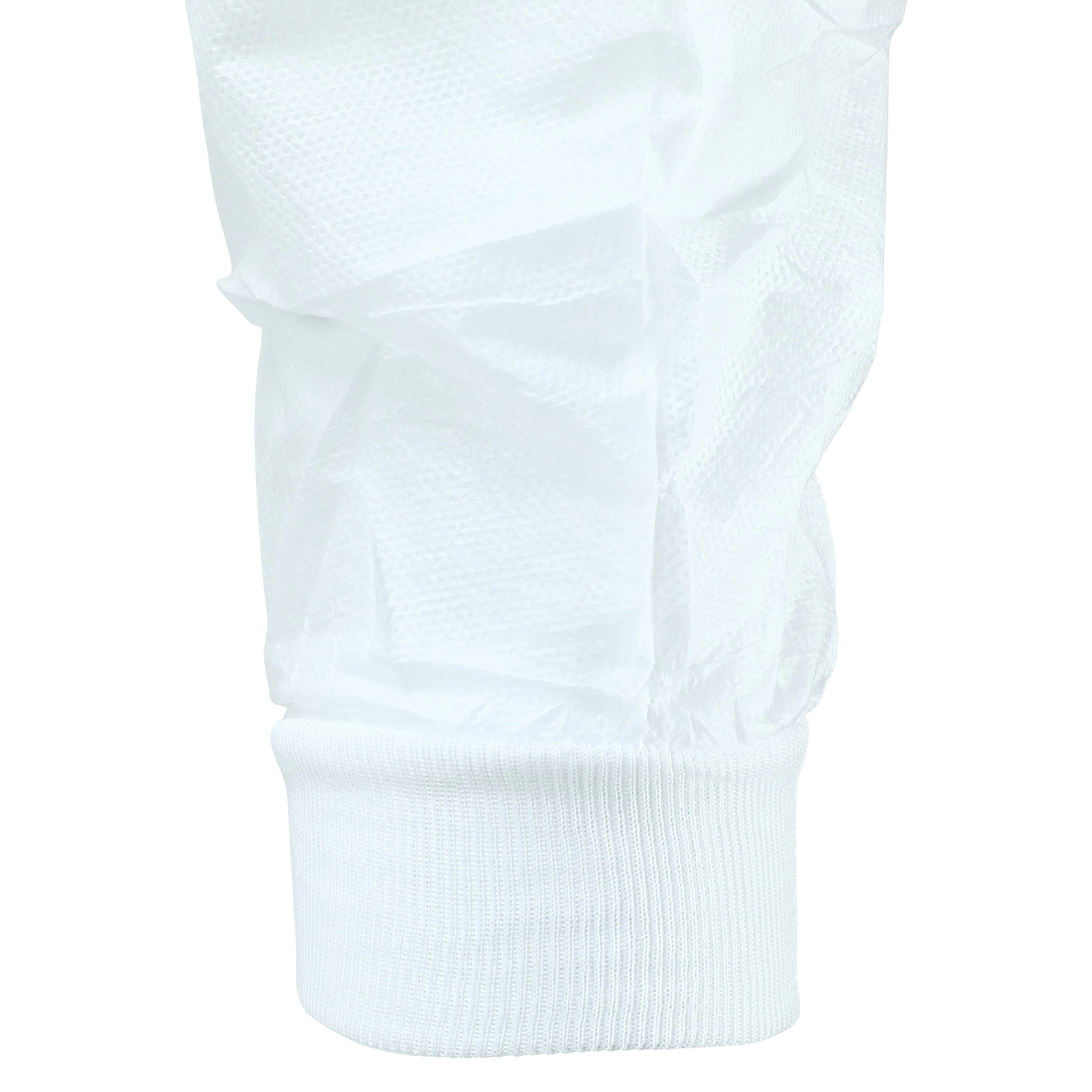 Dukal Unipack Isolation Gown SMS, Adult Regular, White, Knee Length, Non-Sterile, Tie Back, Knit Cuff, Long Sleeves, 50/Case thumbnail 4