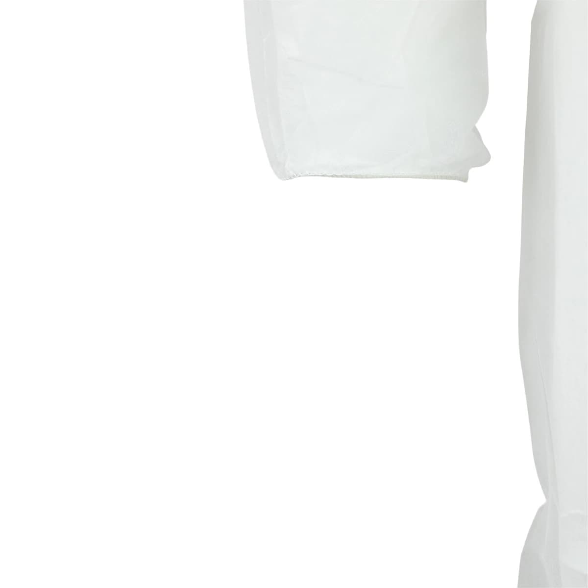 Dukal Disposable Staff Coverall, Spunbonded Polypropylene, 3X-Large, White, Long Sleeves, 5/Bag thumbnail 4