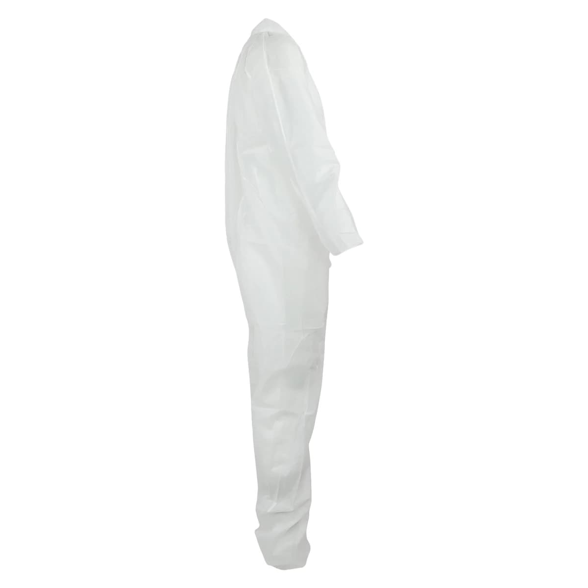 Dukal Disposable Staff Coverall, Spunbonded Polypropylene, 3X-Large, White, Long Sleeves, 5/Bag thumbnail 2