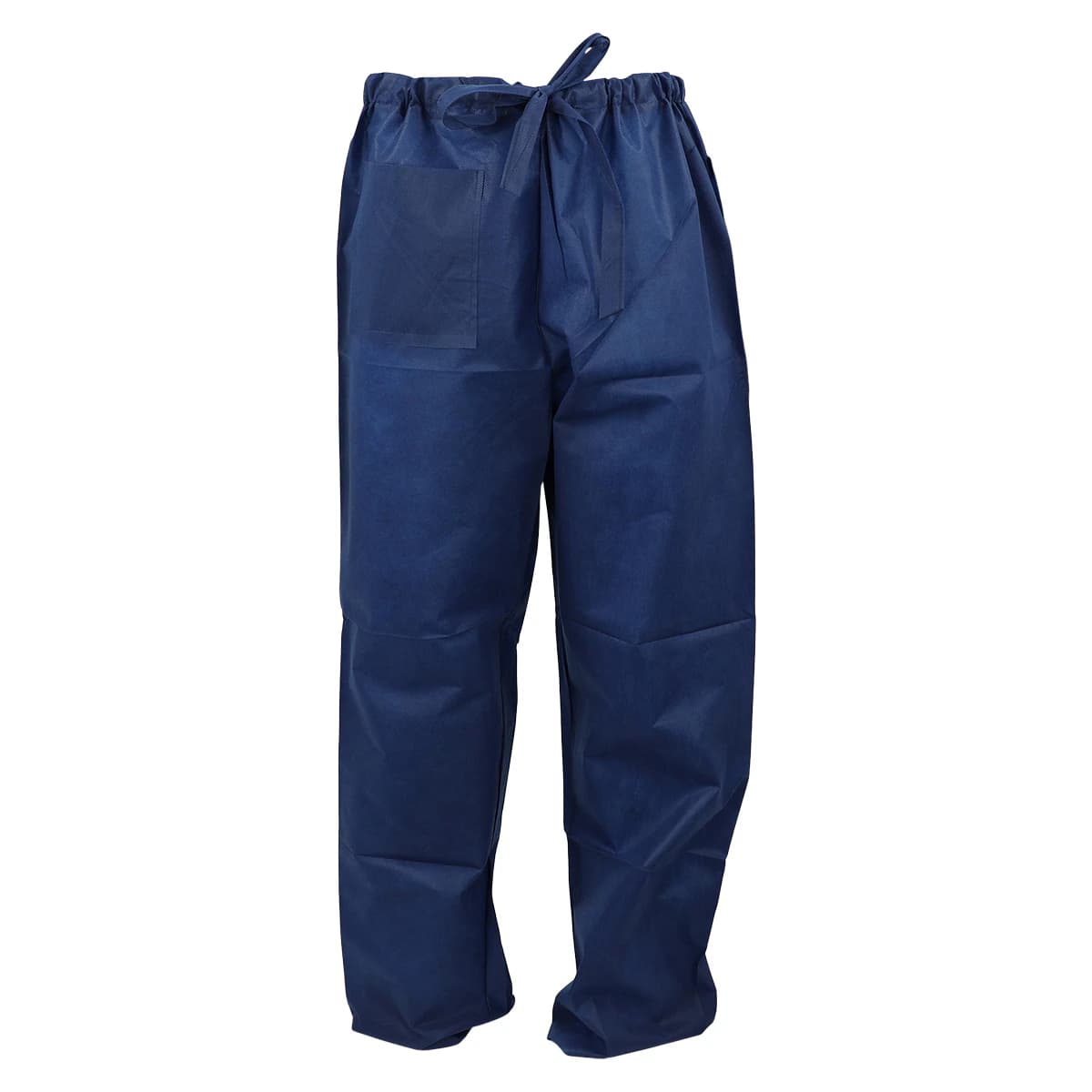 Dukal Scrub Pants Disposable, Spunbonded Polypropylene, X-Large, Dark Blue, 10/Bag - Scrub Pants Disposable D Blue - Image 1