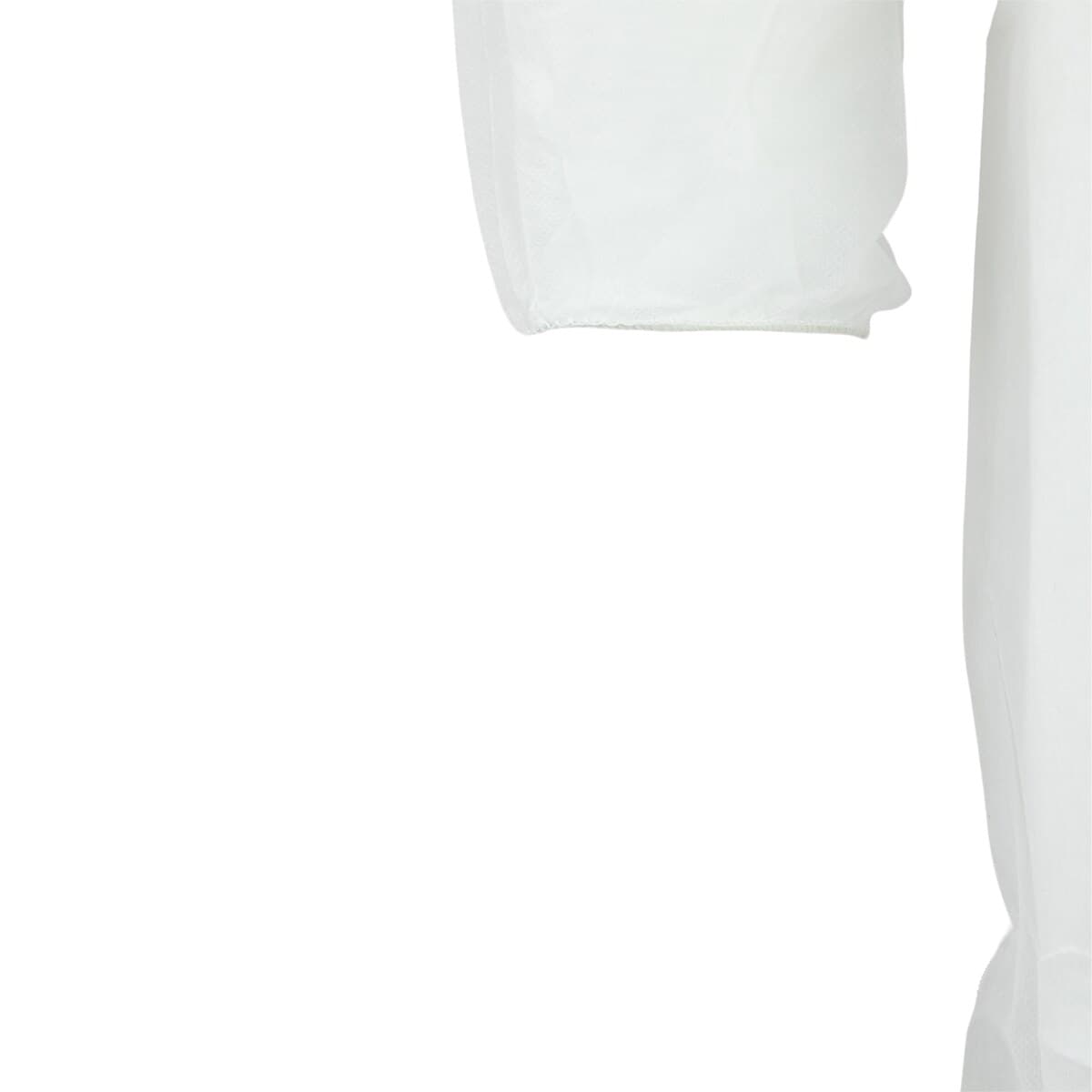 Dukal Disposable Staff Coverall, X-Large, White, Spunbonded Polypropylene, Long Sleeves, 5/Bag thumbnail 4