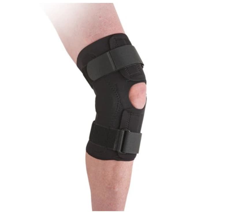 Ossur Stabilizing Support Knee Brace, Neoprene, Black, Size Large (15-16") - Support Knee Black Neoprene - Image 1