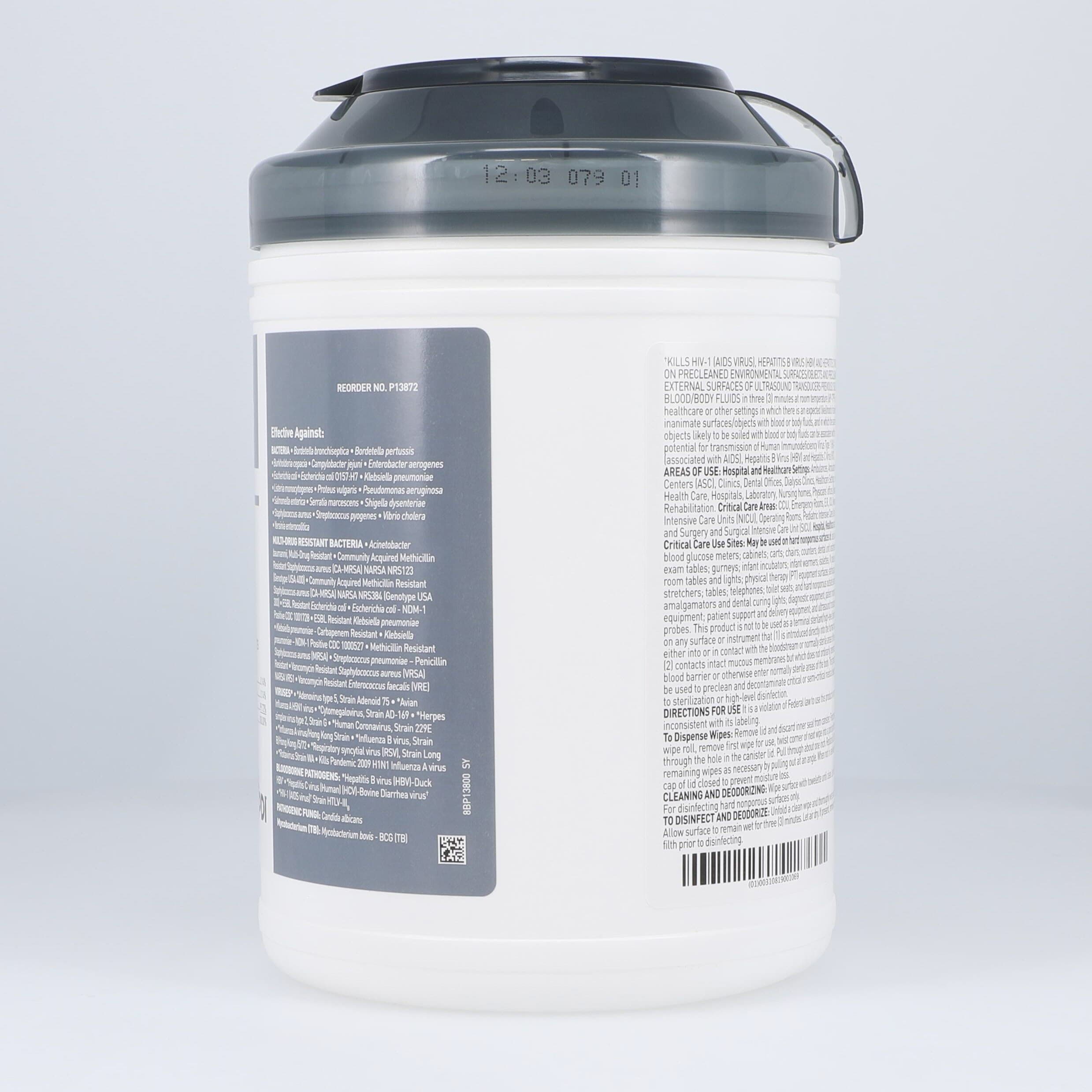 Sani-Cloth AF3 Germicidal Disposable Wipes, Large, 6" x 6.75", Alcohol-Free, 160/Can, P13872 thumbnail 2