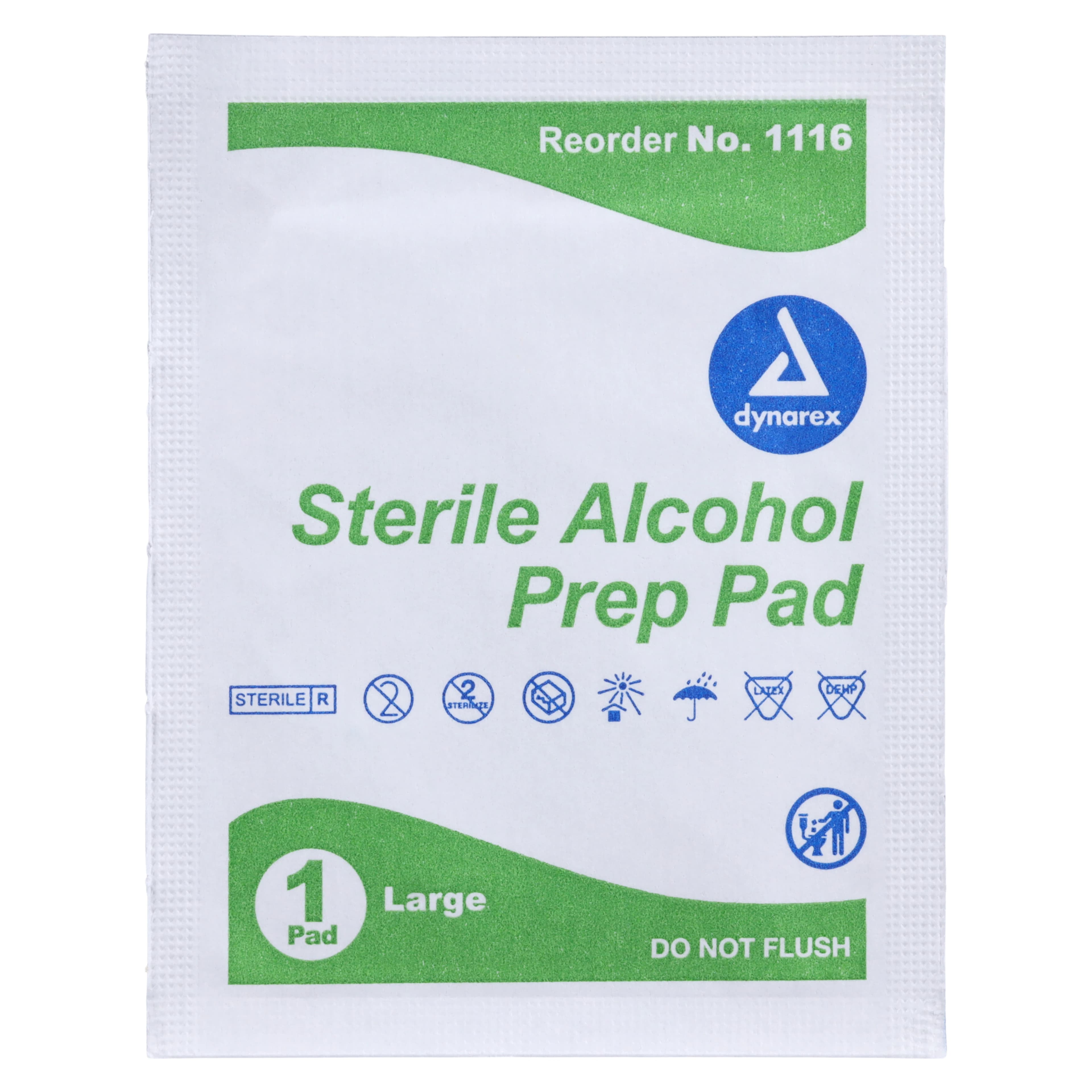 Dynarex Alcohol Prep Pads, Sterile, Non-Woven, Large thumbnail 3