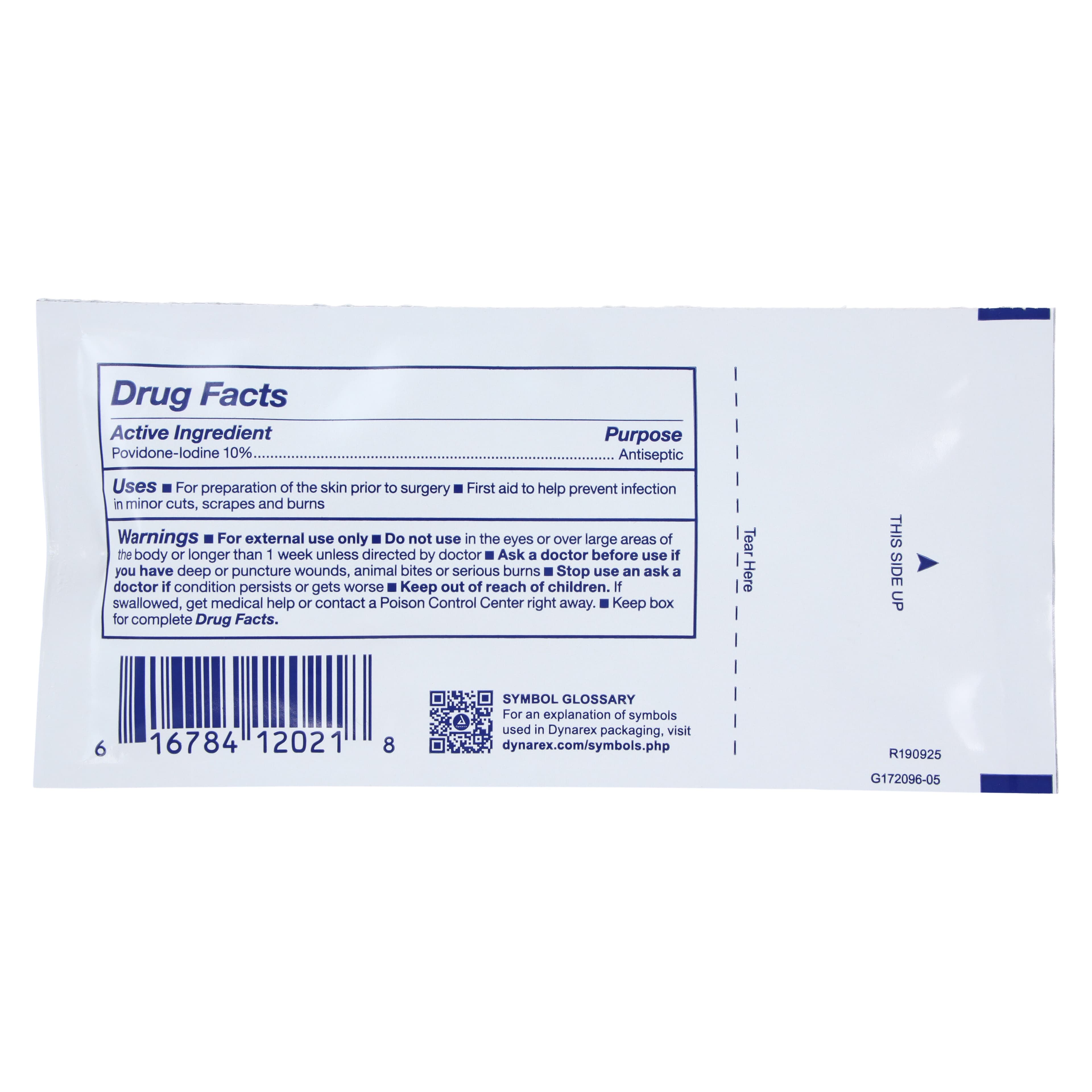 Dynarex Swabstick PVP Povidone Iodine Prep Swabstick thumbnail 4