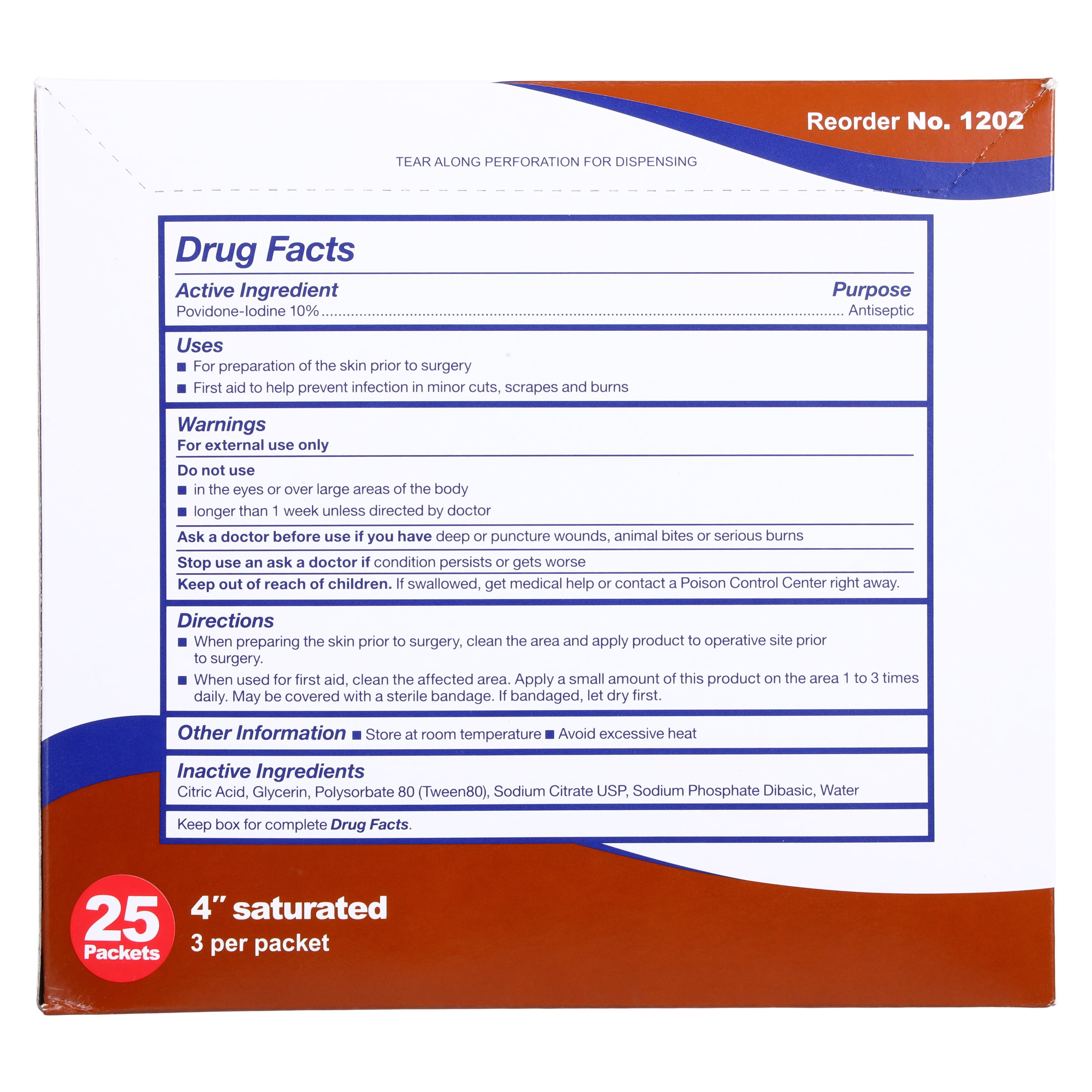 Dynarex Swabstick PVP Povidone Iodine Prep Swabstick thumbnail 5