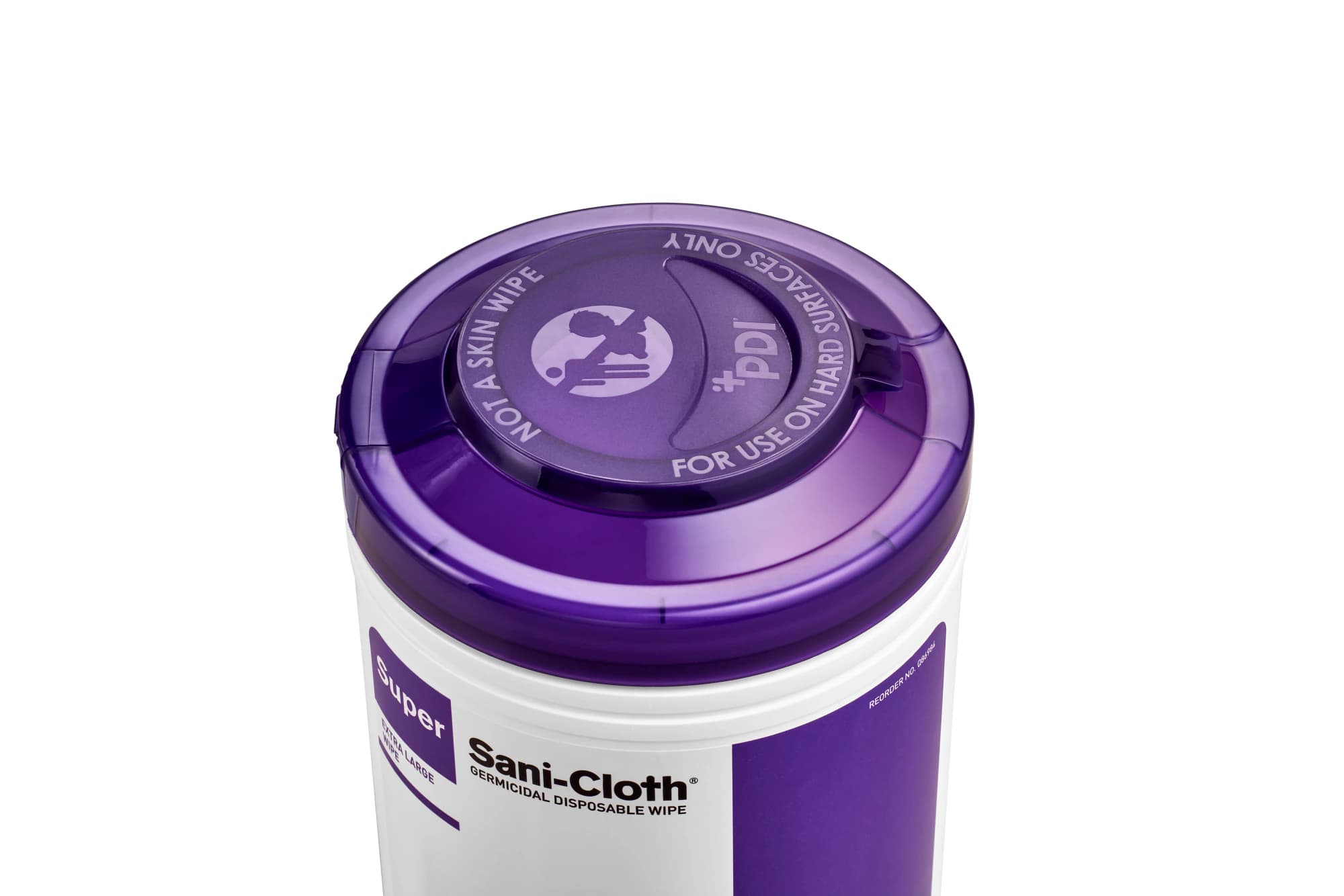 PDI Super Sani-Cloth Germicidal Disposable Wipes, X-Large, 7.5" x 15", 75/Canister, P86984 thumbnail 2
