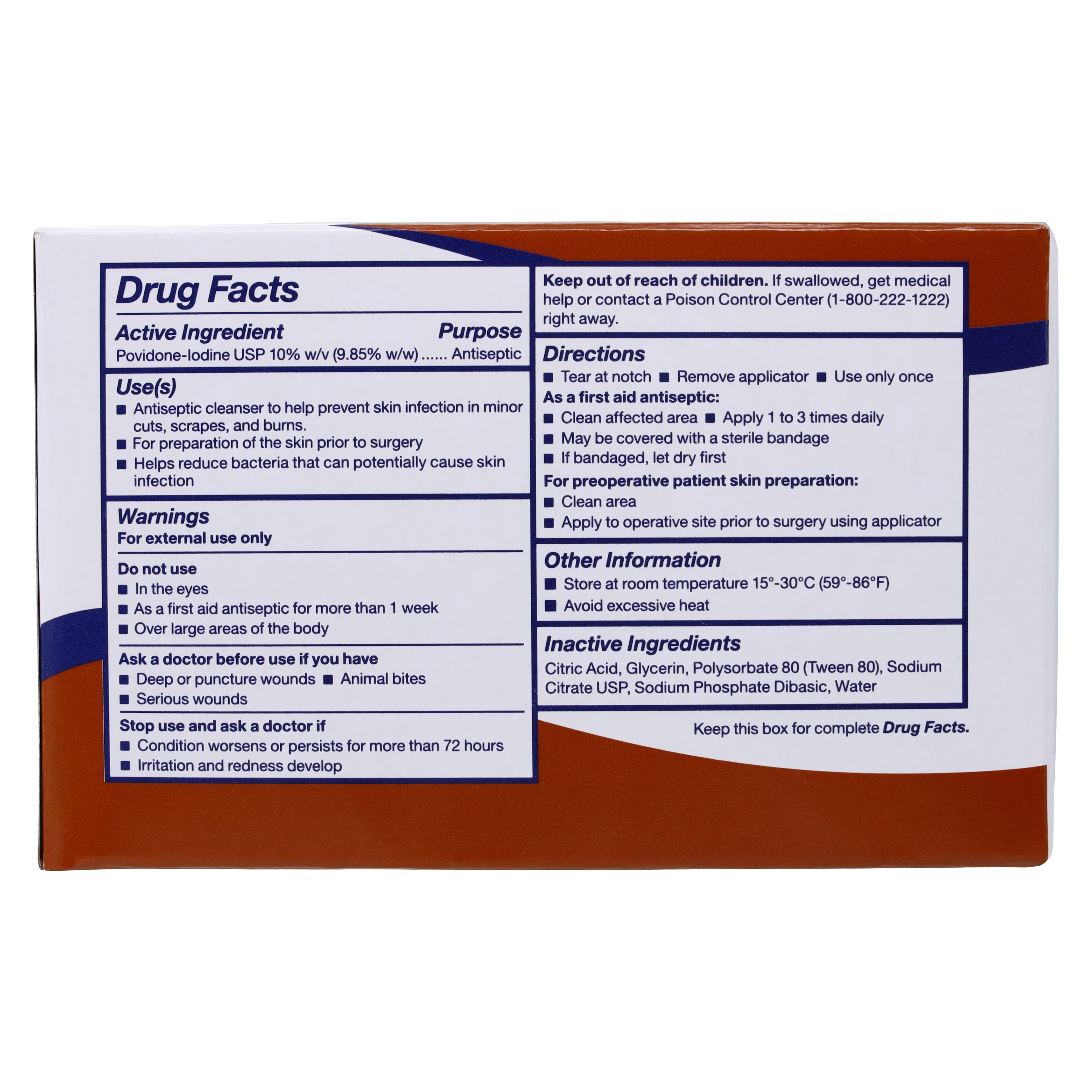 Dynarex Povidone-Iodine Prep Pads, 10%, Medium, 100/Box, 1108 thumbnail 6