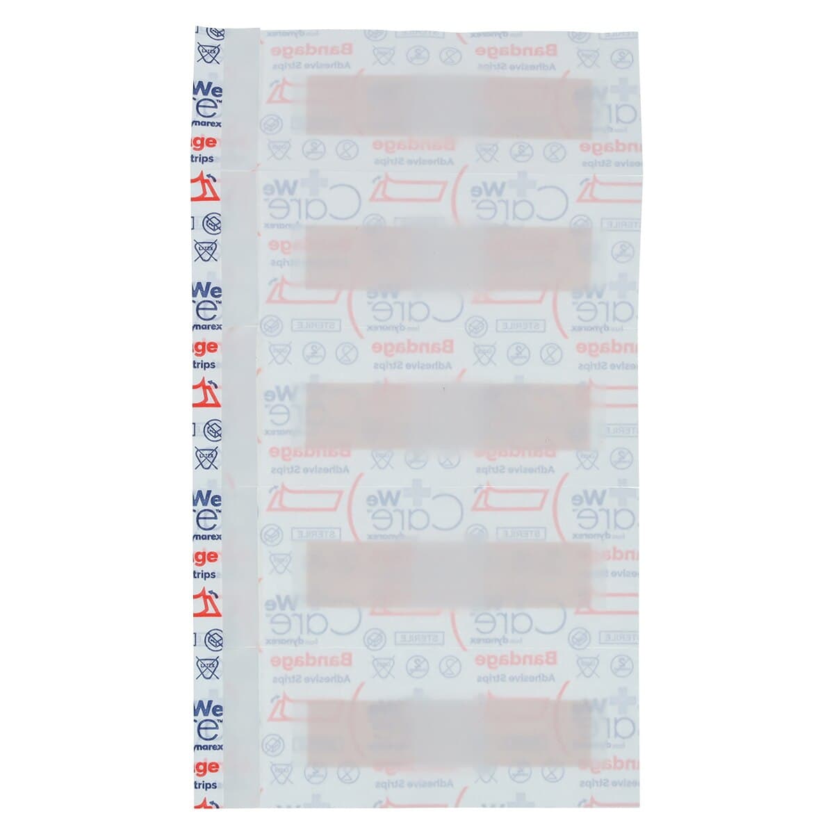 DynaSafety Adhesive Bandage, Plastic, Sheer/Flesh, Junior, 0.38" x 1.5", Sterile, 100/Box thumbnail 4
