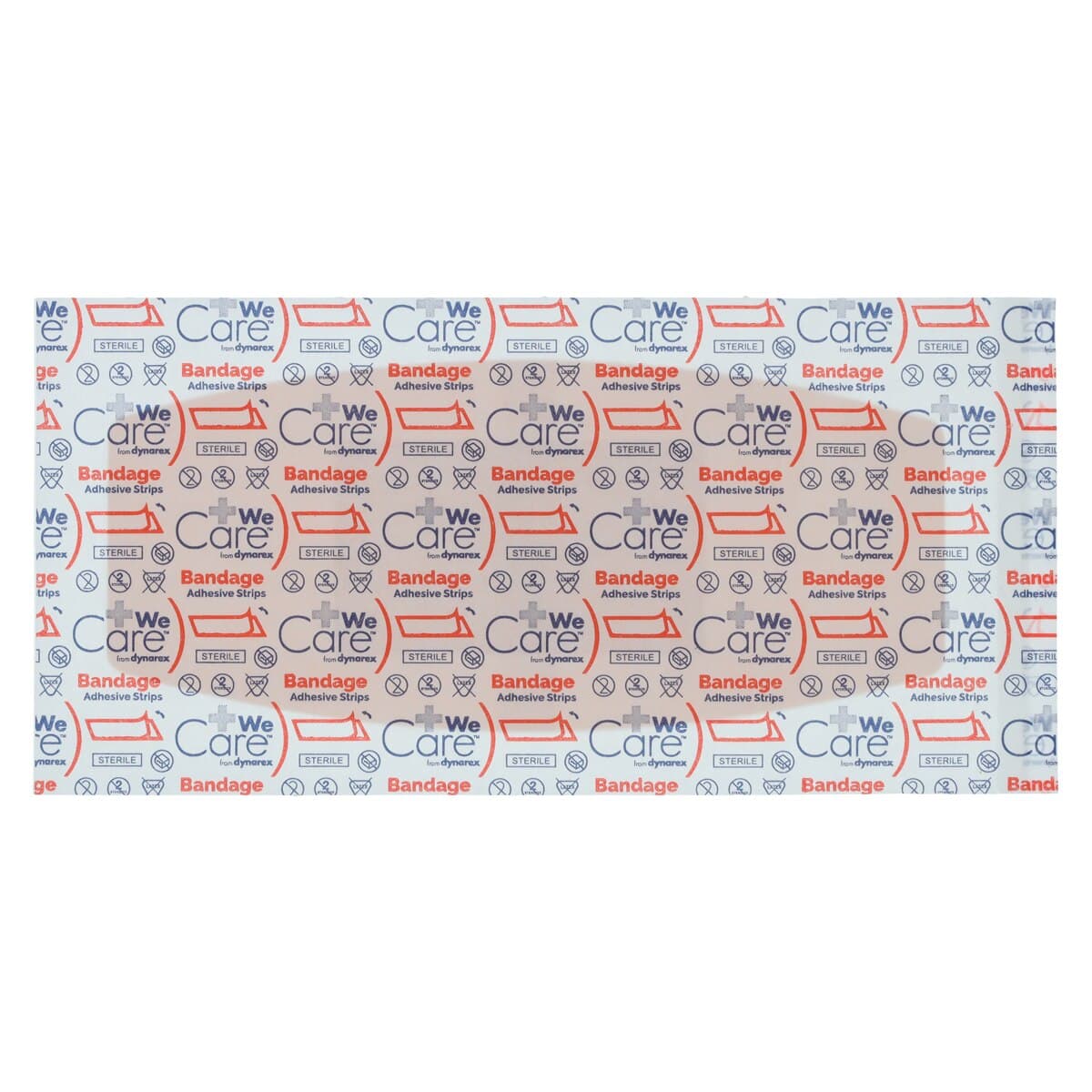 DynaSafety Adhesive Bandage, Plastic, Sheer, Sterile, 2" x 4.5", 50/Box thumbnail 3