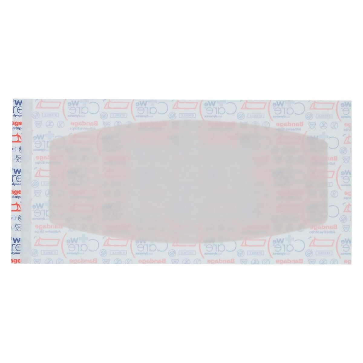 DynaSafety Adhesive Bandage, Plastic, Sheer, Sterile, 2" x 4.5", 50/Box thumbnail 4