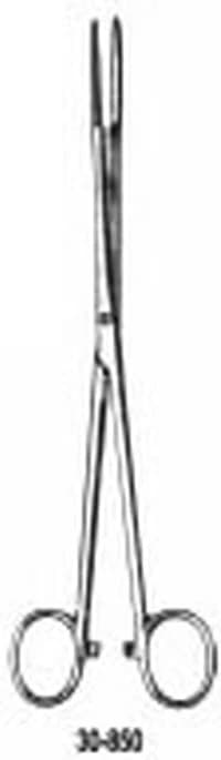 Miltex Maier Dressing Forceps, Straight, 10", with Ratchet, Stainless Steel - Forcep Maier W/ratchet - Image 1