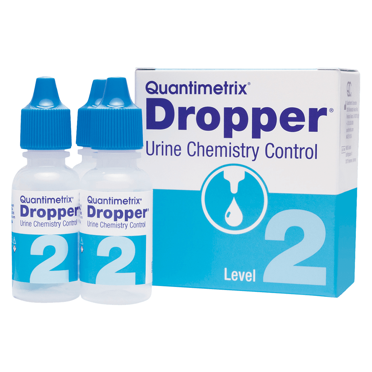 Quantimetrix Dropper Urine Chemistry Level 2 Control, Human Urine, 3 x 10 mL - Control Human Urine Level Ii 3 - Image 1