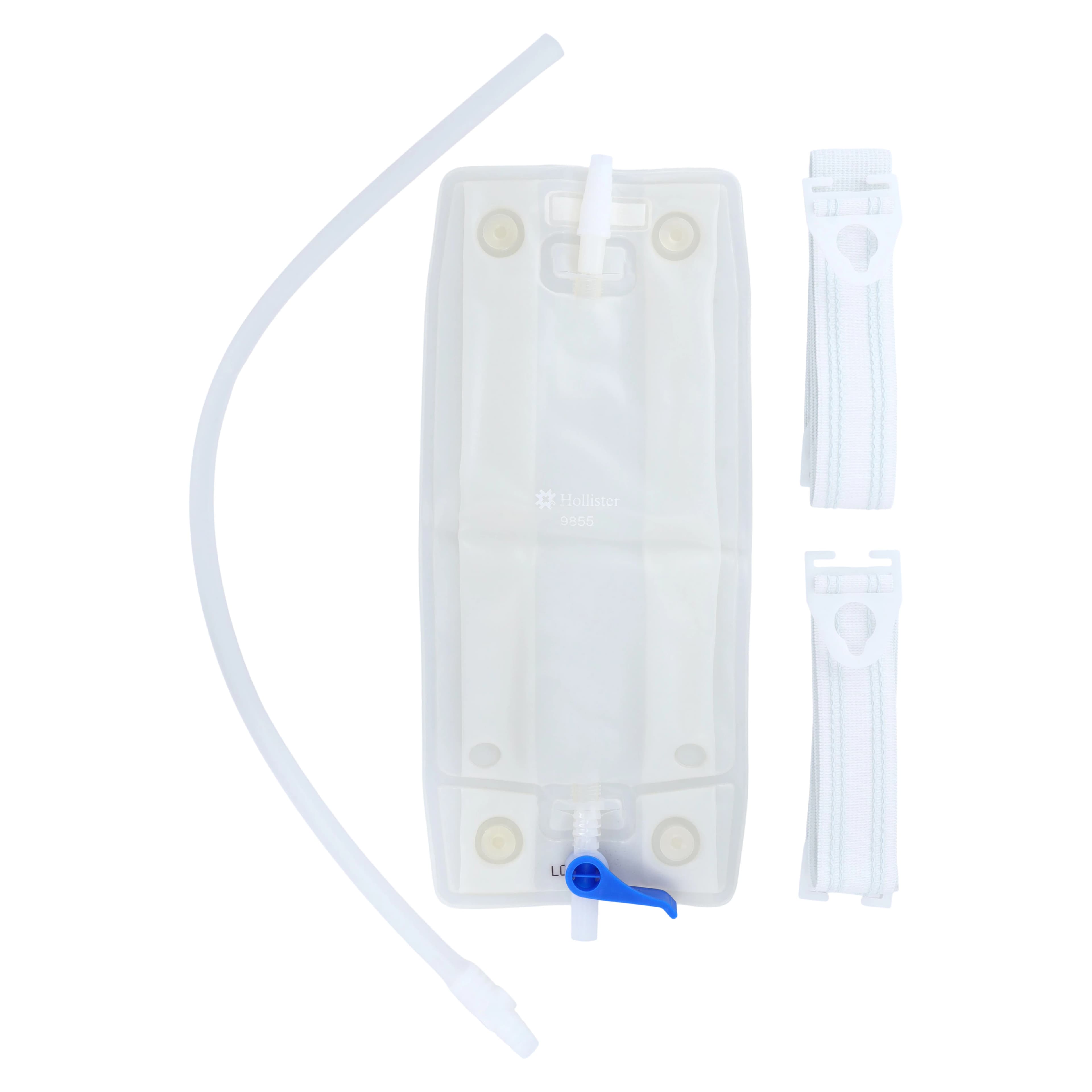 Hollister Urinary Leg Bag Combination Pack, 30oz/900ml, Vinyl, Disposable, Anti-Reflux Valve, Large, #9655 - Urinary Leg Bag Combinati - Image 1