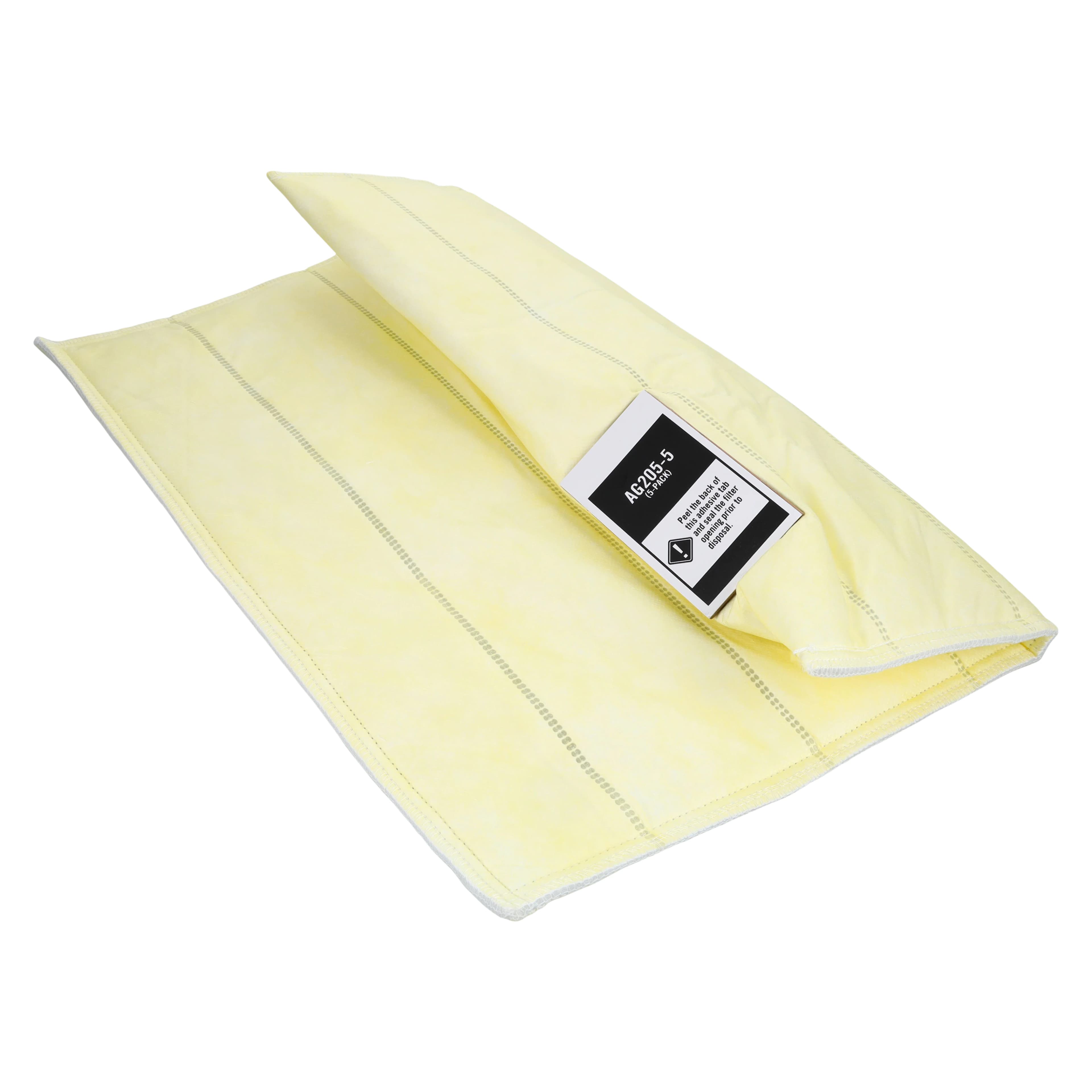 Quatro Air Technologies Yellow Filter Bags, MERV 12-13, 18" x 18" x 2", 5 per Box (AG205-5) - Yellow Filter Bags Box of 5 - Image 1