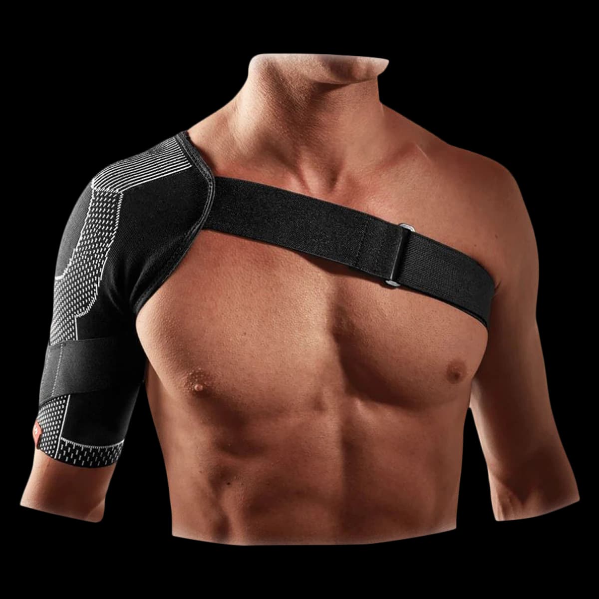 McDavid Shoulder Wrap 4-Way Level 2, Elastic Support, Large (42-50") - Shoulder Wrap 4 Way Level 2 - Image 1