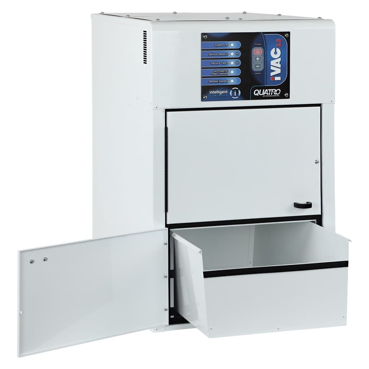 iVac 2.C Twin Brushless Dust Collector for CAD/CAM (Quatro Air Technologies) thumbnail 2