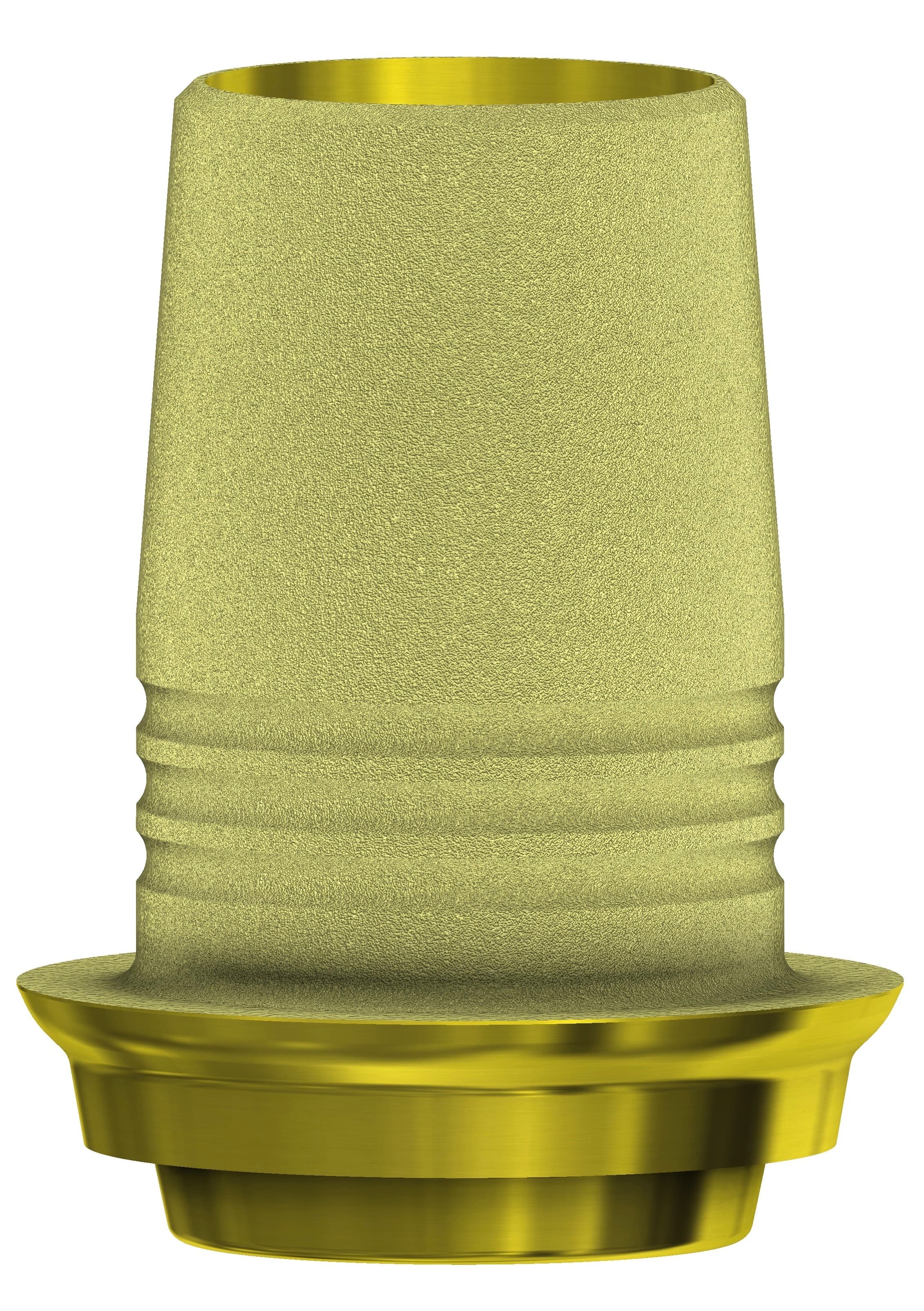 C-Base Non-Engaging RP GH0.8mm Active HEX Ti Base, Gold Anodized, 4.3/5.0 Platform, Includes Final Screw (SKU 19.030) - C-Base Non-Engaging RP GH0.8mm Active HEX - Image 1