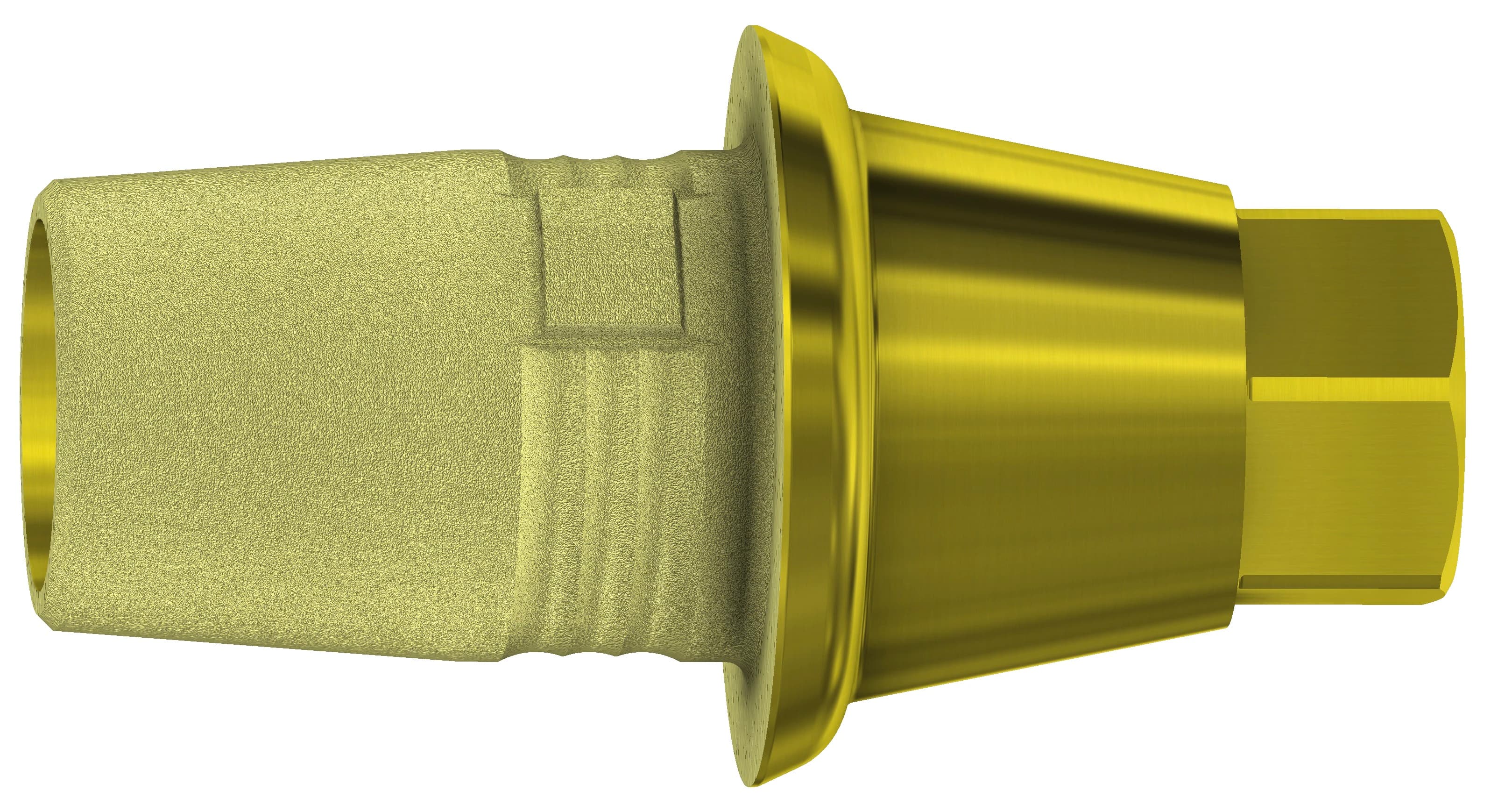 DESS C-Base Engaging WP Internal Hex Conic Ti Base, Gold Anodized, Platform 4.5/5.0, Lilac, Includes Final Screw (SKU 19.017) - C-Base Engaging WP Internal Hex Conic - Image 1