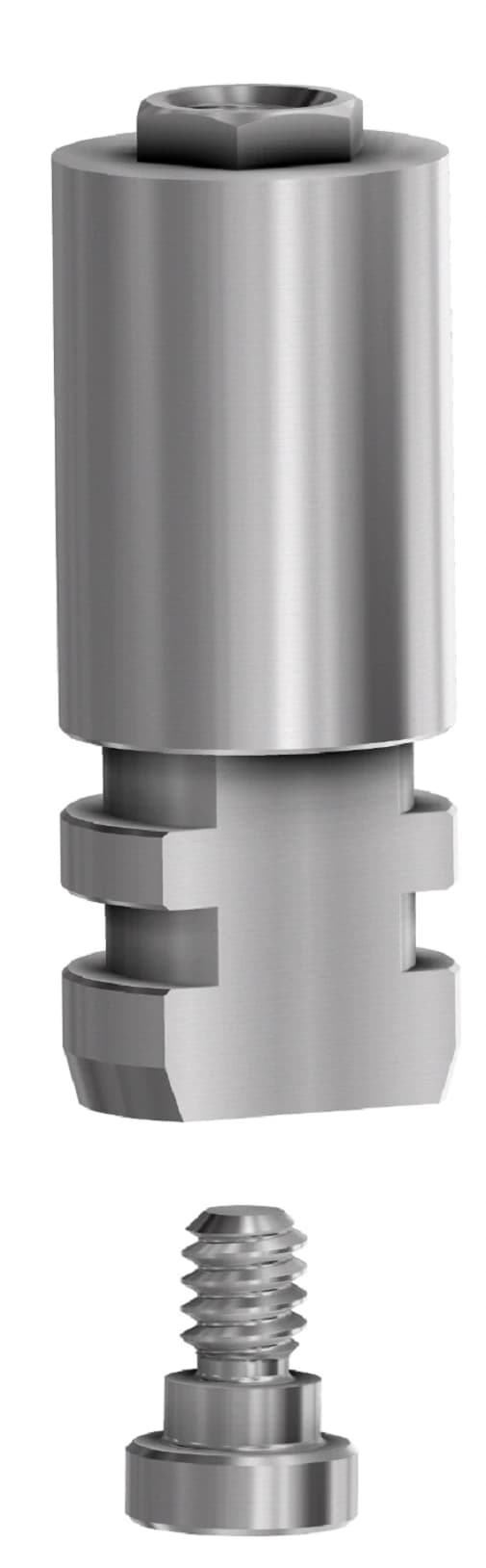 DESS Digital Analog 5.0 3i Osseotite External Hex, WP (Waxing Post), Non-Anodized, 1 Each - Analog D 3i Osseo 5.0 WP - Image 1