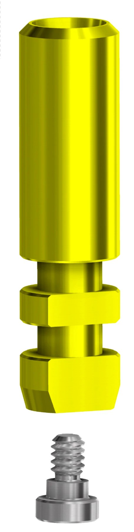 DESS Digital Analog NP on Implant Internal Hex Conic 3.0 Astra Tech Osseospeed, Anodized Yellow, 1 Each - Analog D Astra 3.0 - Image 1