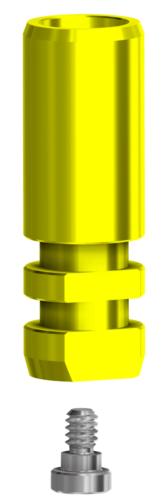 DESS Digital Analog RP Internal Hex FD, Platform 3.8, Anodized Yellow, with Screw - Digital Analog RP Internal Hex FD Anodized Yellow - Image 1