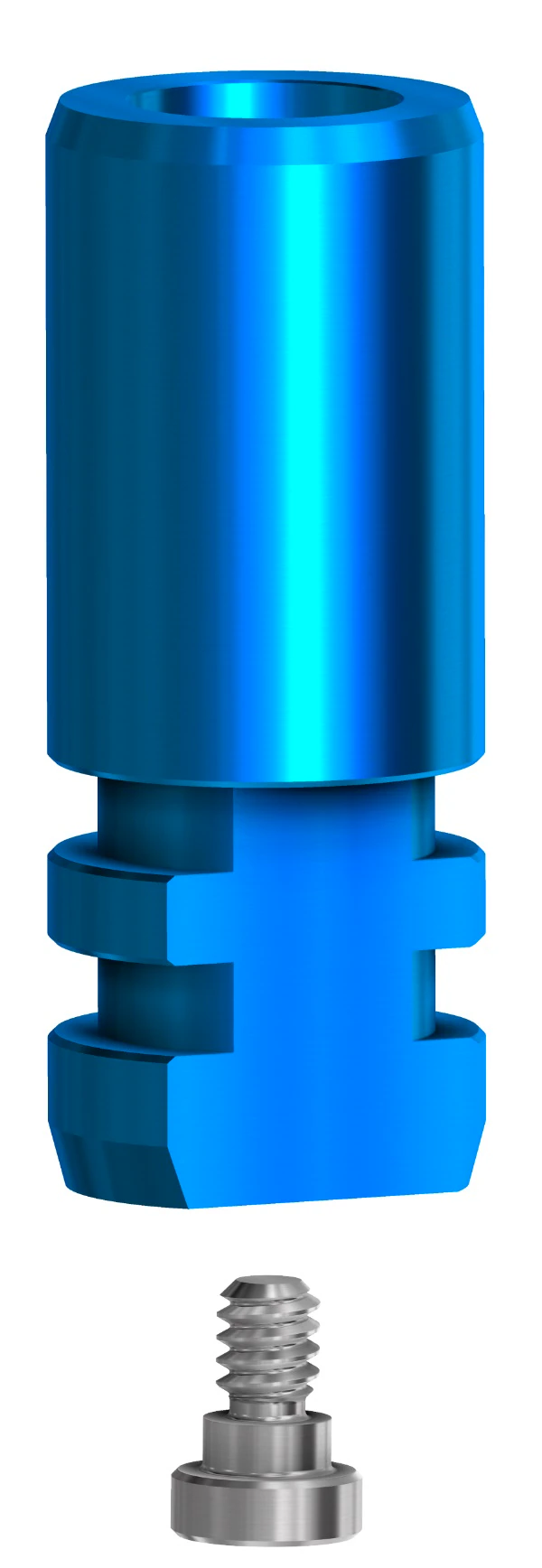 DESS Digital Analog WP Internal Hex FD, Platform 4.5, Anodized Blue, with Screw - Digital Analog WP Internal Hex FD Anodized Blue - Image 1