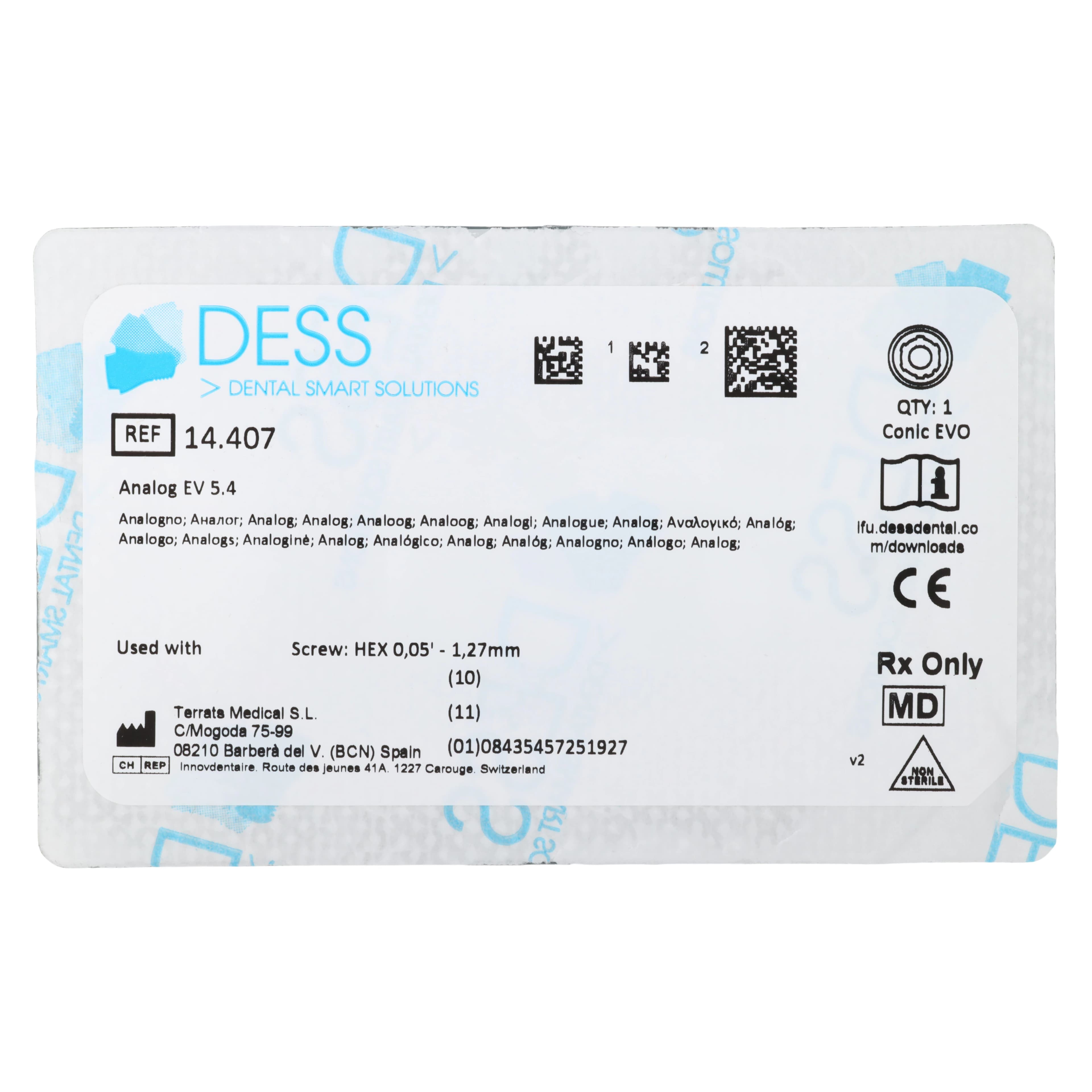 DESS Analog Conic EVO 5.4 Astra EV Milling Analog, Anodized Brown, 1 Each thumbnail 2