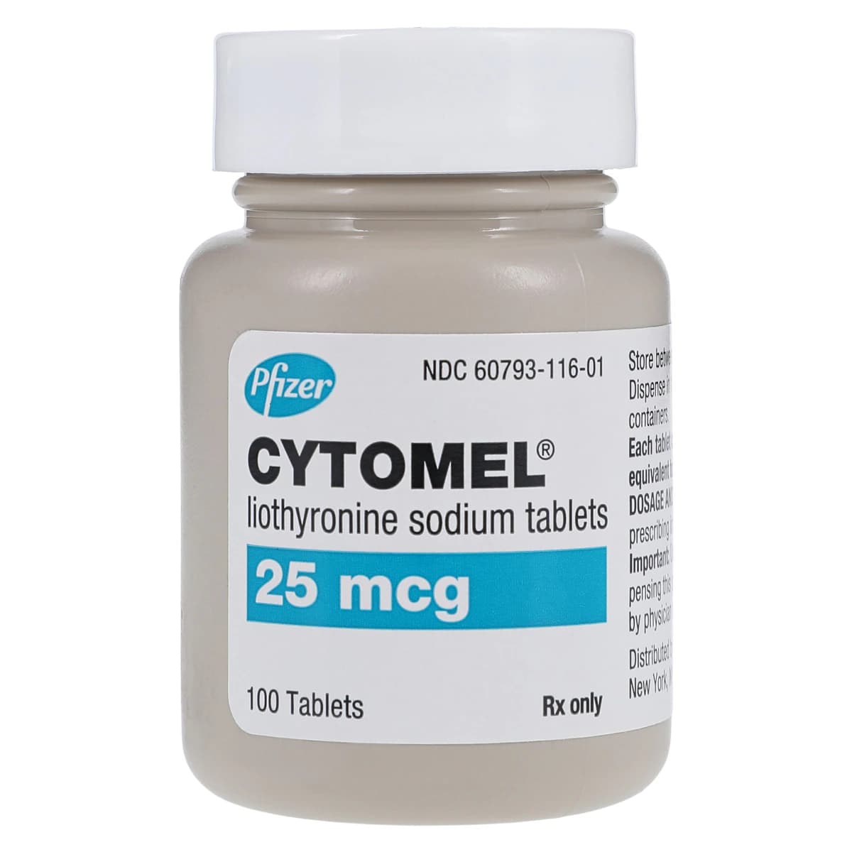 Cytomel Tablets, 25 mcg, 100/Bottle - Cytomel Tablets - Image 1