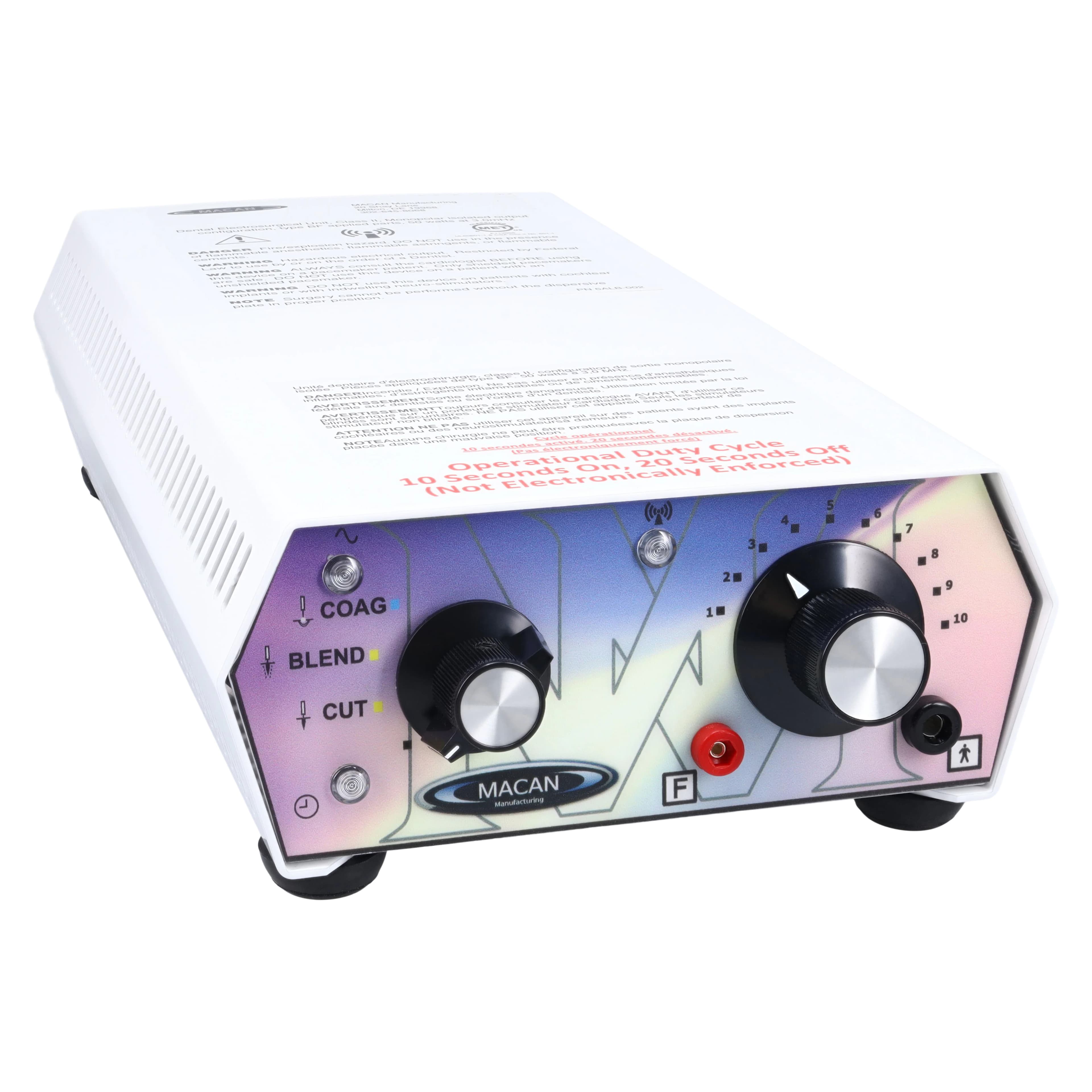 Radiosurge MC-6A Electrosurgical Unit, 120V-230V, Macan Manufacturing thumbnail 3
