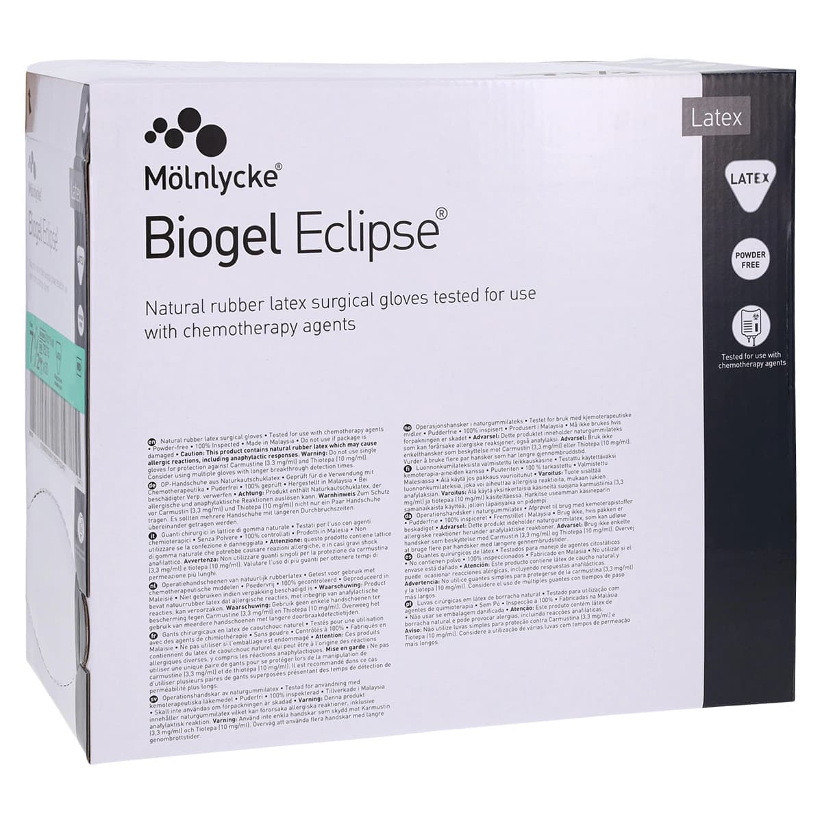 Biogel Eclipse Surgical Gloves, Latex, Sterile, Size 7.5, Straw thumbnail 4