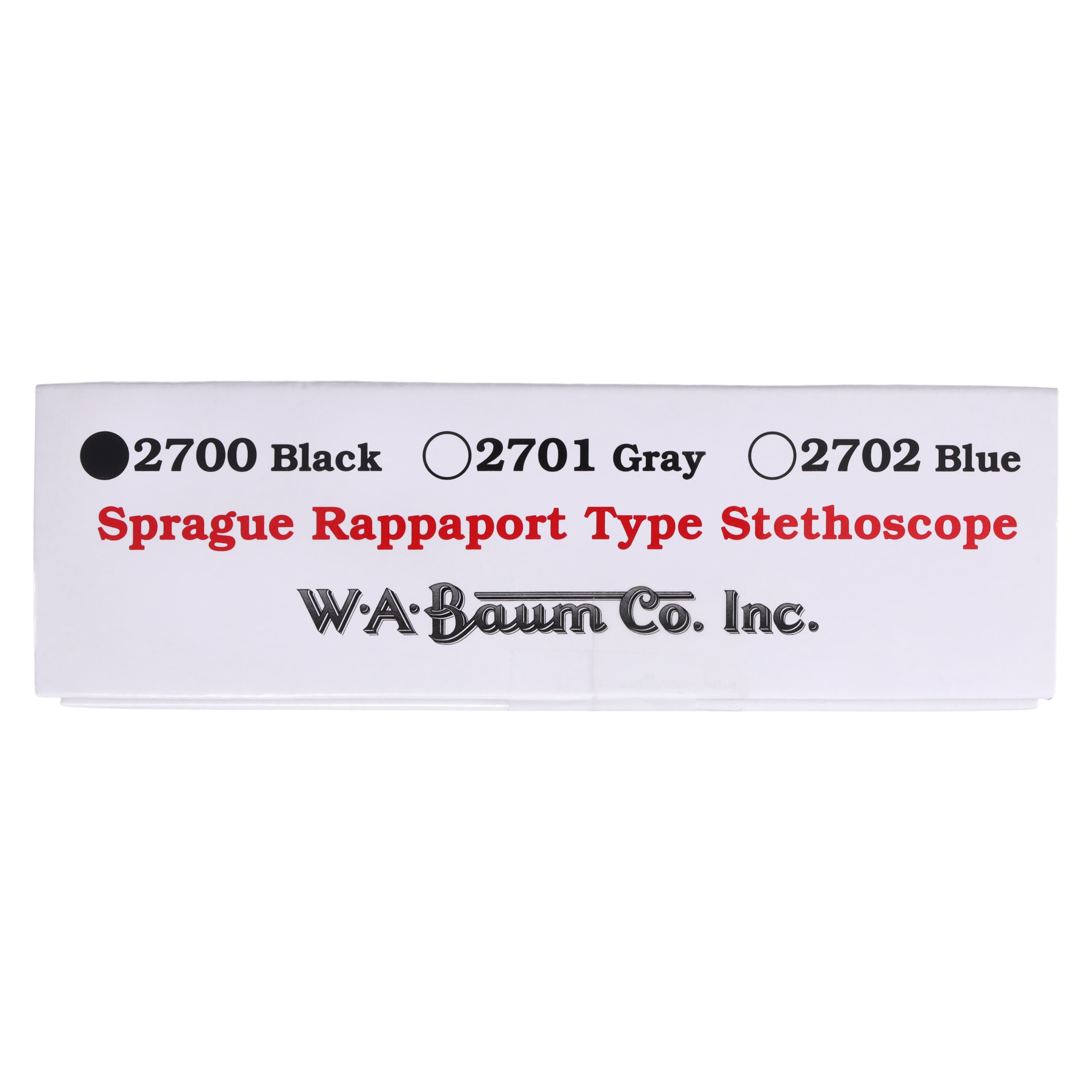 Sprague Rappaport Stethoscope, Adult/Child, Black, Double Lumen Tubing thumbnail 10