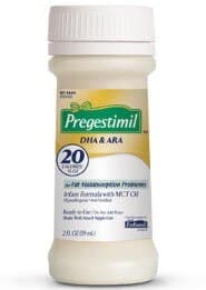 Pregestimil 20 Cal Nursettes, Infant/Toddler Liquid Formula, DHA & ARA, 2 oz Bottles, 48/Case - Pregestimil 20 Cal Nursettes - Image 1