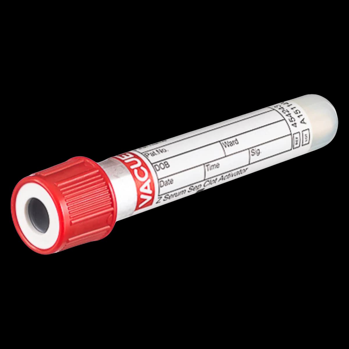 Greiner Bio-One Vacuette Venous Blood Collection Tube, SST, Red/White, 2.5 mL, Pull Top, Non-Ridged, Sterile, 1200/Case - Tube SST w/Pulltop - Image 1