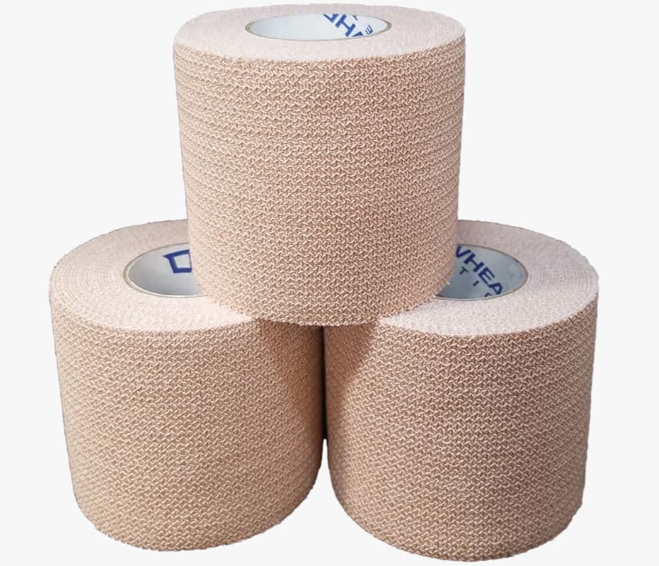 Elasto-Guard Athletic Tape, Cotton/Elastic, 2" x 5 yd, Beige, Non-Sterile, Latex-Free, 24/Case - Elasto-Guard Ath Tape - Image 1