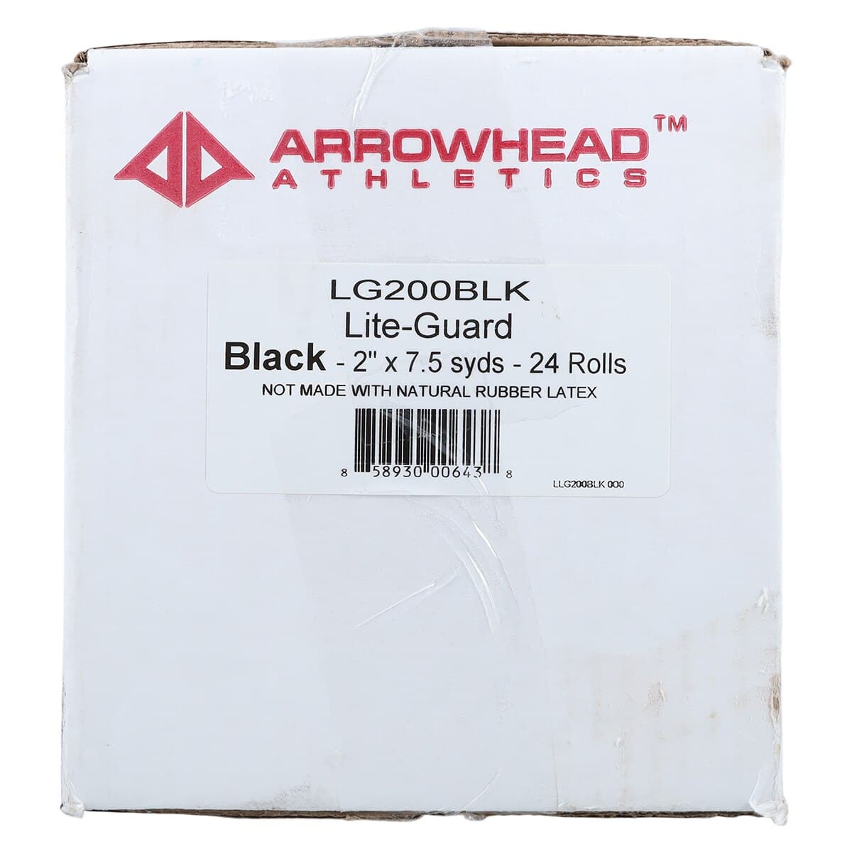 Arrowhead Athletics Lite-Guard Athletic Tape, Cotton, 2" x 7.5 yd, Black, Non-Sterile, 24/Case thumbnail 3