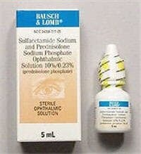 Sulfacetamide Sodium & Prednisolone Ophthalmic Solution 10%/0.25%, 5 mL Bottle thumbnail 2