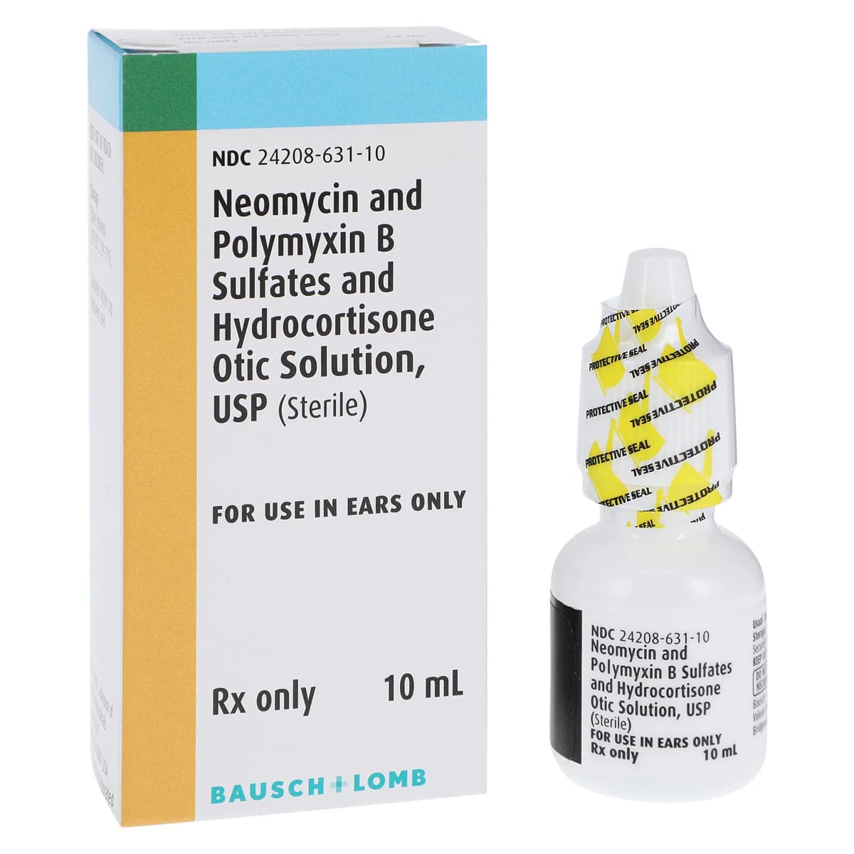Neomycin/Polymyxin B/Hydrocortisone Otic Solution, 3.5mg/10mu/1% per mL, 10mL Bottle, Each thumbnail 2