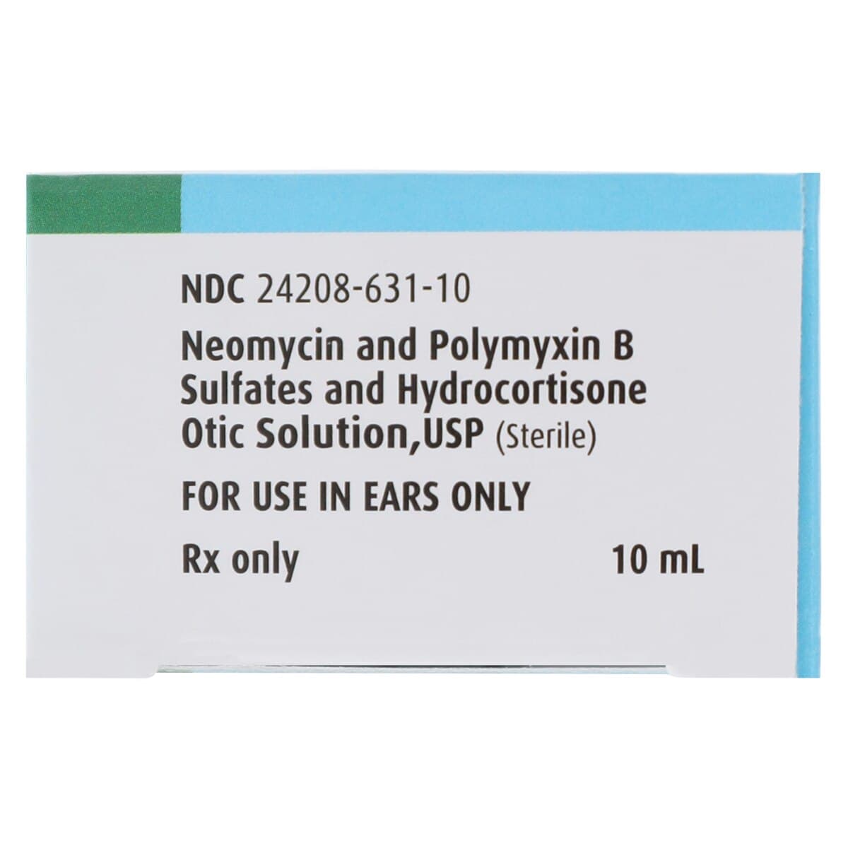 Neomycin/Polymyxin B/Hydrocortisone Otic Solution, 3.5mg/10mu/1% per mL, 10mL Bottle, Each thumbnail 8