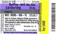 Neomycin/Polymyxin B/Hydrocortisone Otic Solution, 3.5mg/10mu/1% per mL, 10mL Bottle, Each - Neomy/Poly B/HC Otic Sol - Image 1