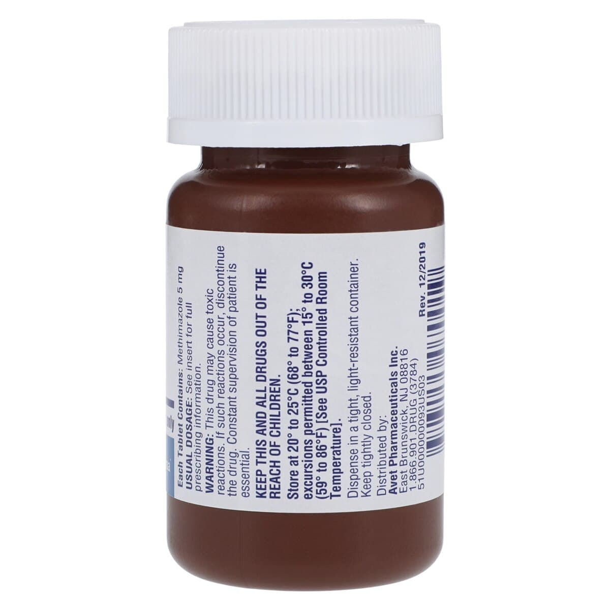 Methimazole Tablets, 5mg, 100/Bottle, Heritage Pharmaceuticals thumbnail 2