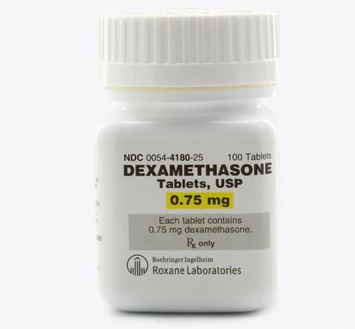 Dexamethasone Tablets, 0.75mg, 100/Bottle, Roxane Laboratories - Dexamethasone Tablets - Image 1