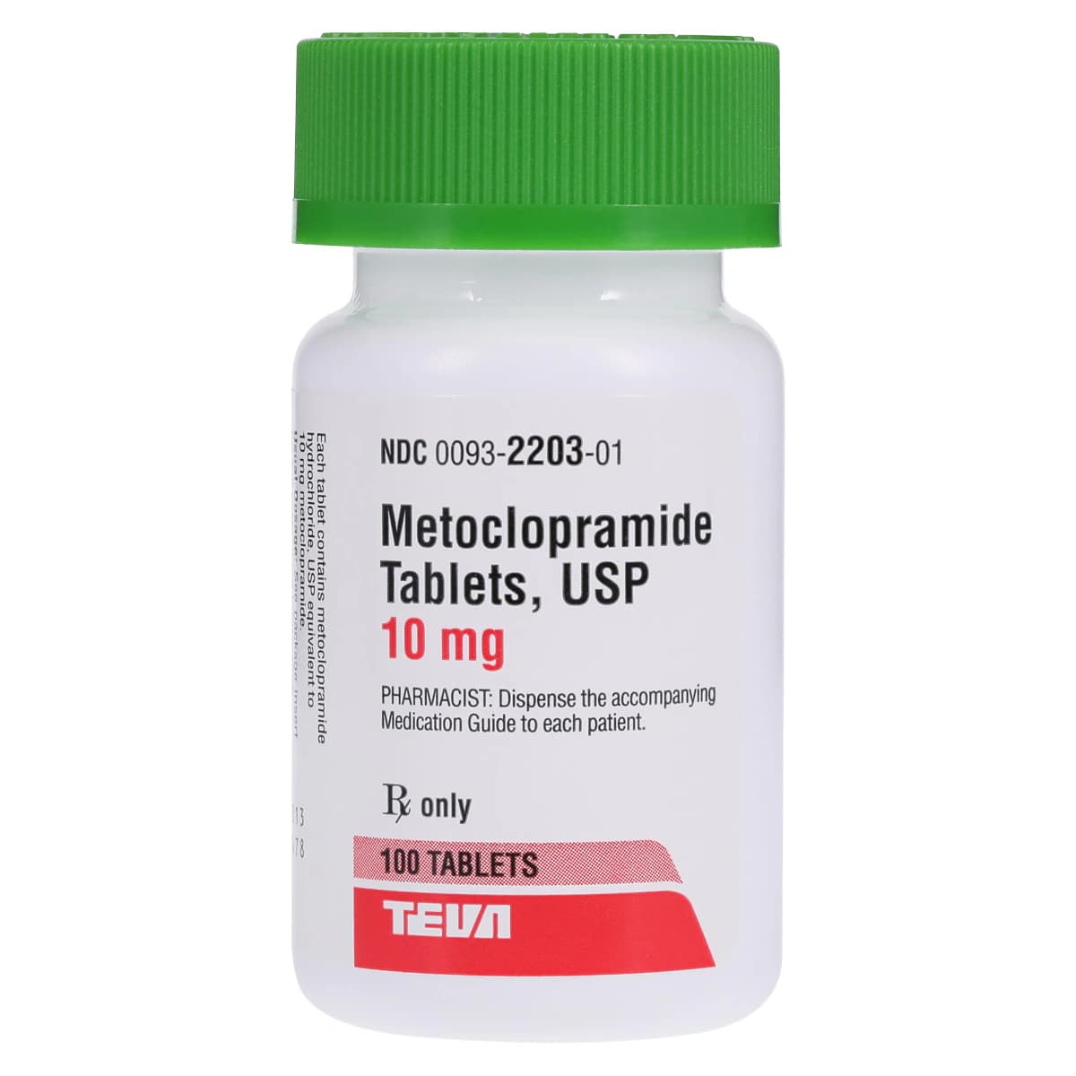 Metoclopramide HCl Tablets, 10mg, 100/Bottle, Teva Pharmaceuticals - Metoclopramide Hcl Tablets - Image 1
