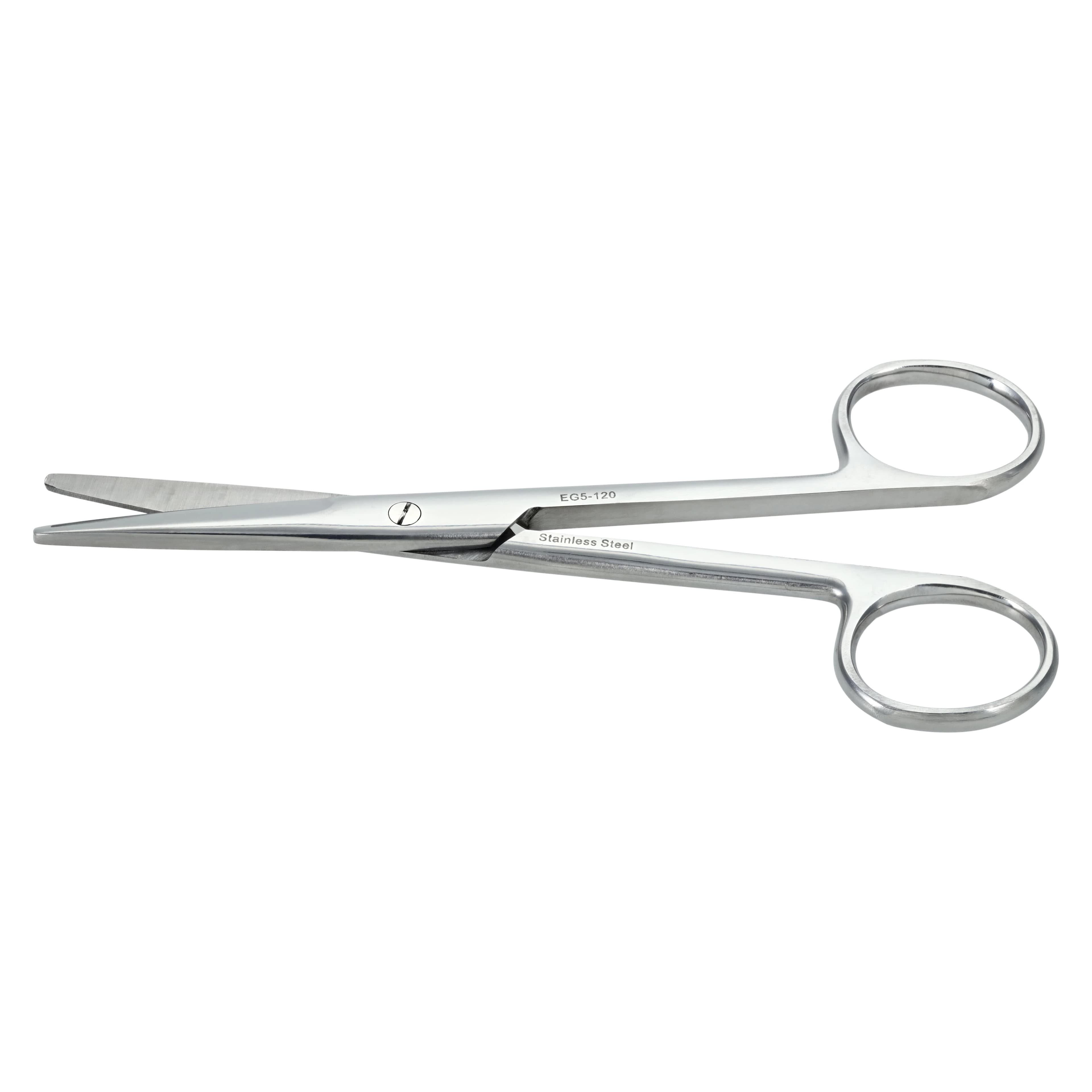 Mayo Dissecting Scissors, Straight, 5-1/2", Stainless Steel, Disposable, 12/Package - Scissor Mayo Dissect Eco Grde - Image 1
