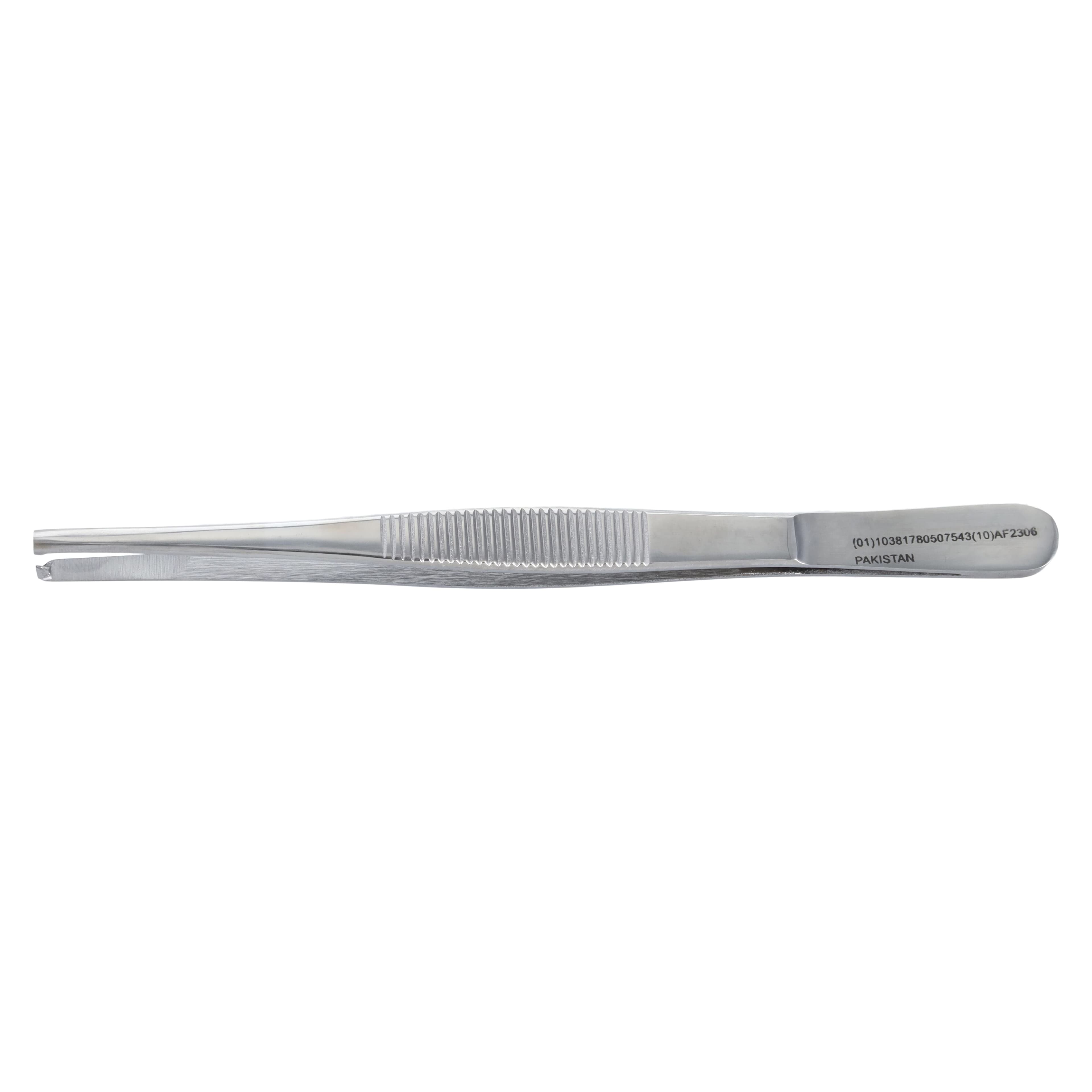 Miltex-Integra Tissue Forceps, 1x2 Teeth, 5-1/2" Stainless Steel, 12/Package thumbnail 5